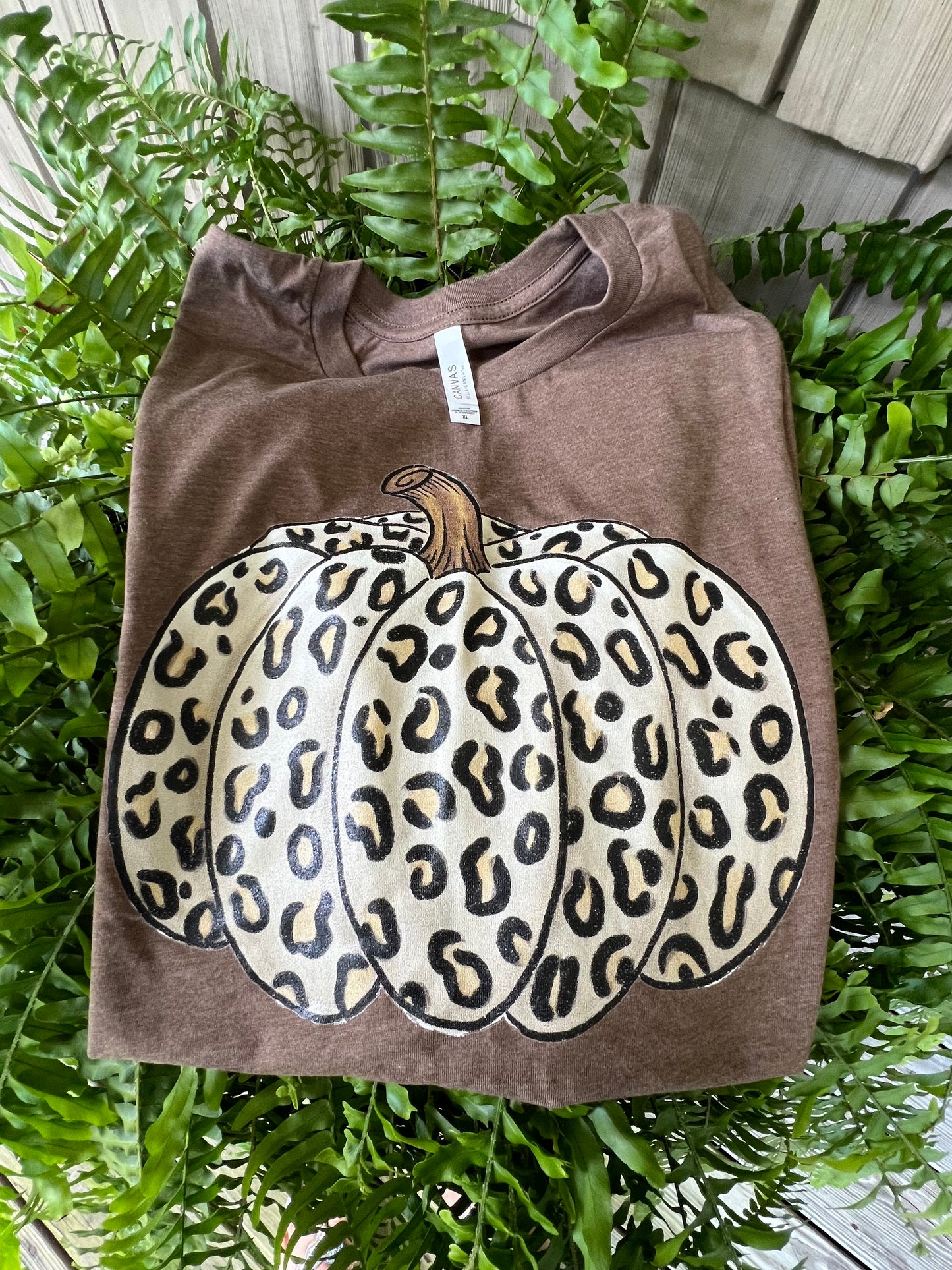 Heather Brown- White Leopard Pumpkin ~ To Order