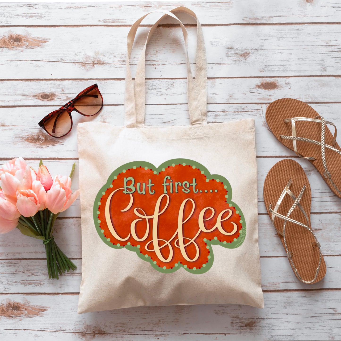 BUT FIRST COFFE TOTE BAG