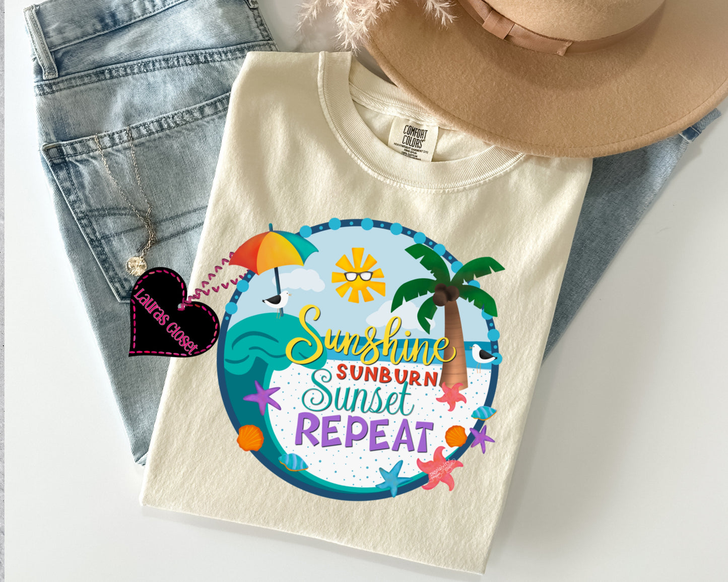 Sunshine Sunburn Sunset Repeat