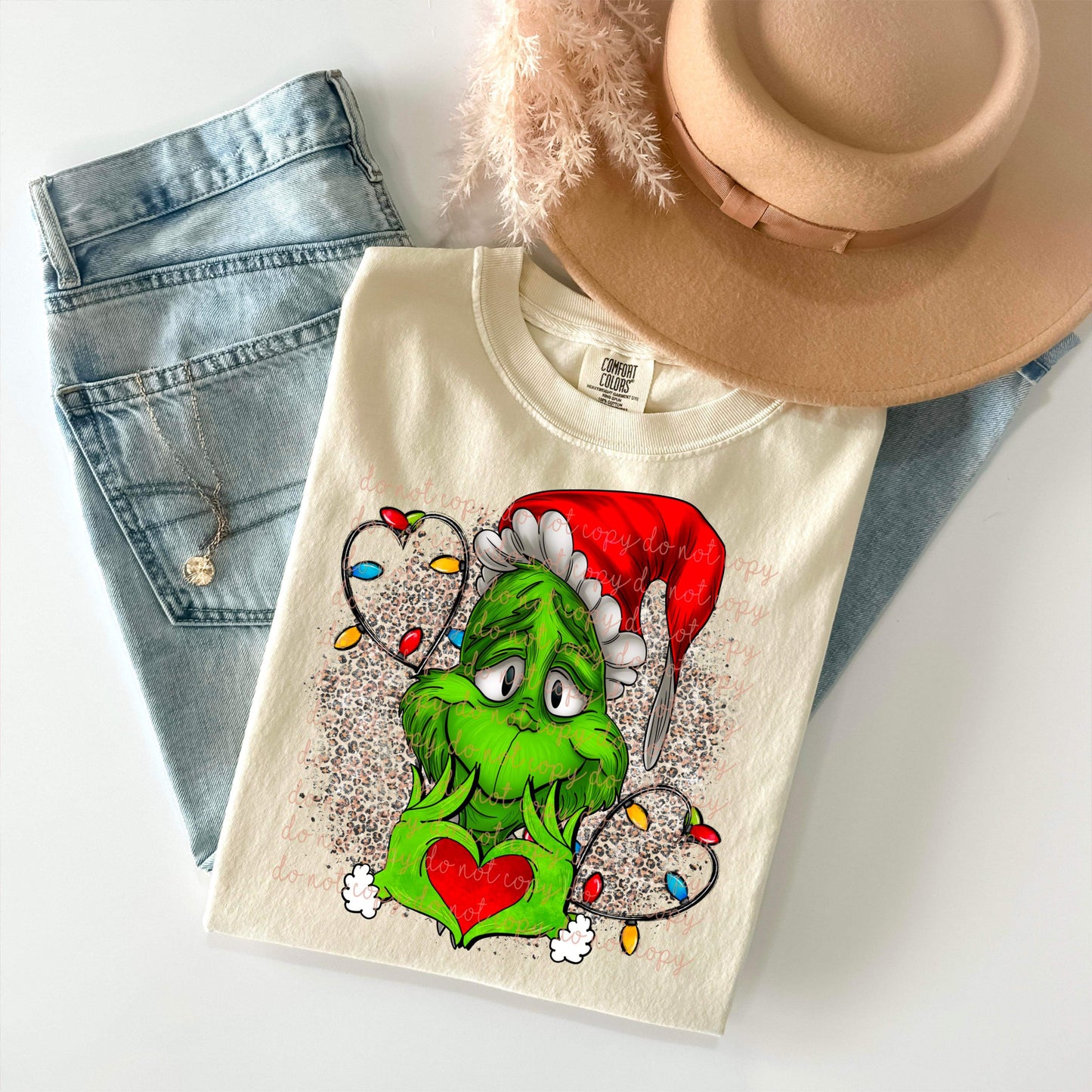 Green Guy with Christmas lights