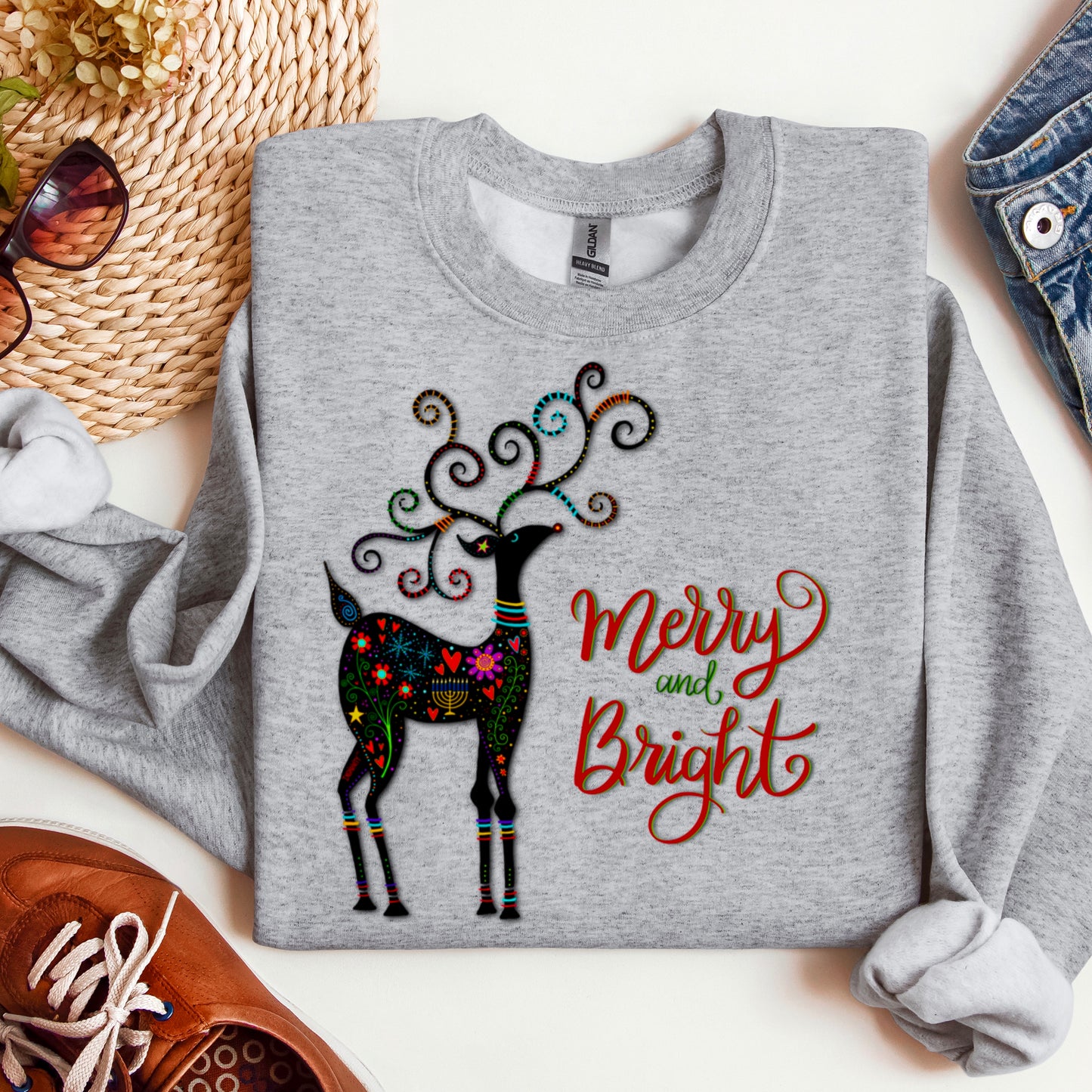 MERRY AND BRIGHT- DEER
