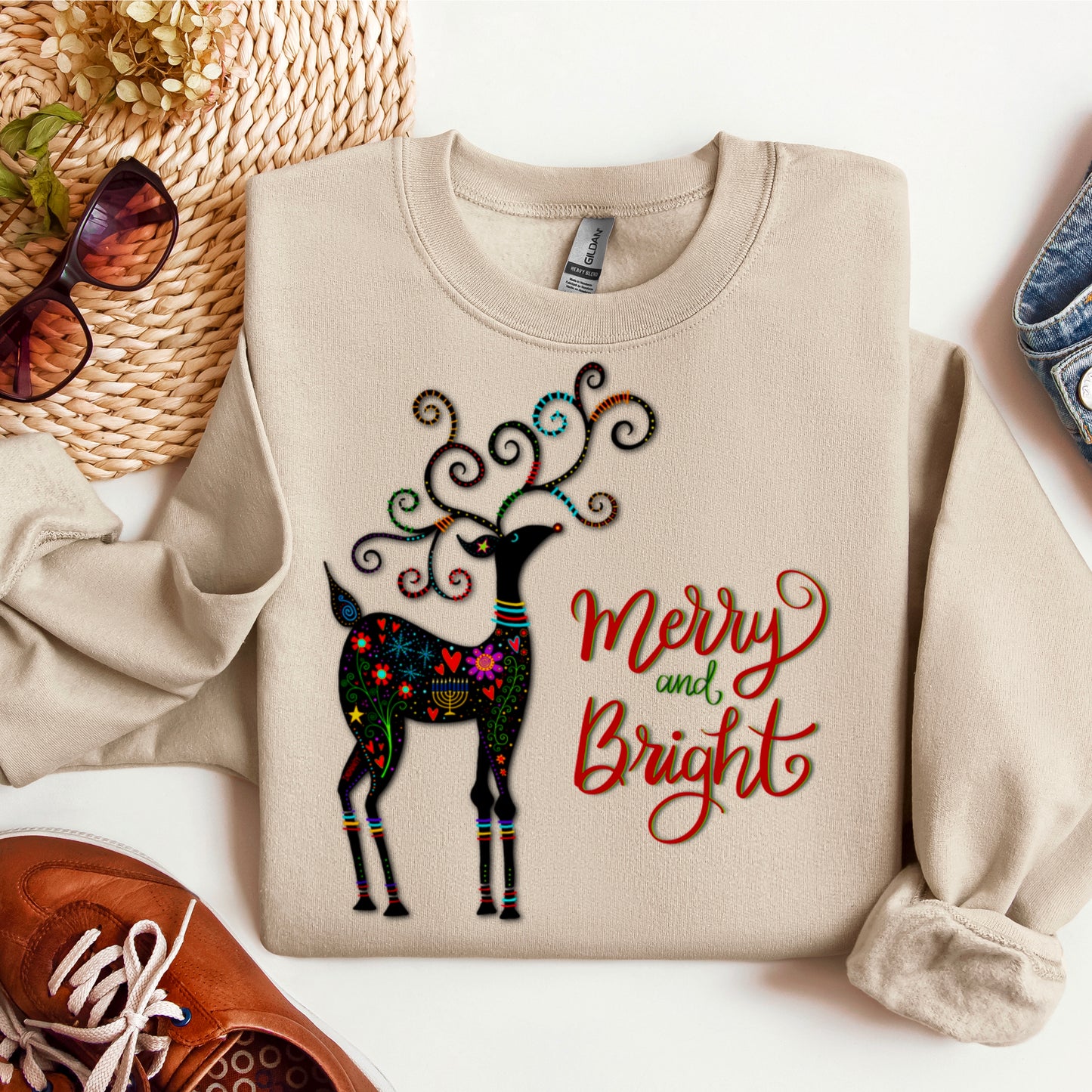 MERRY AND BRIGHT- DEER