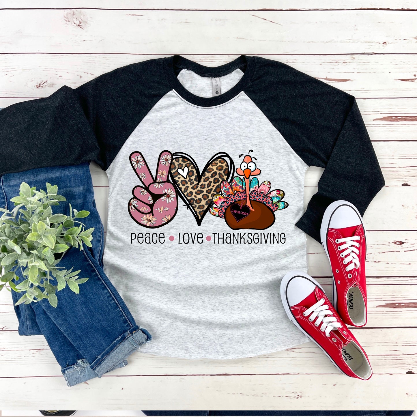 Peace Love Thanksgiving Turkey
