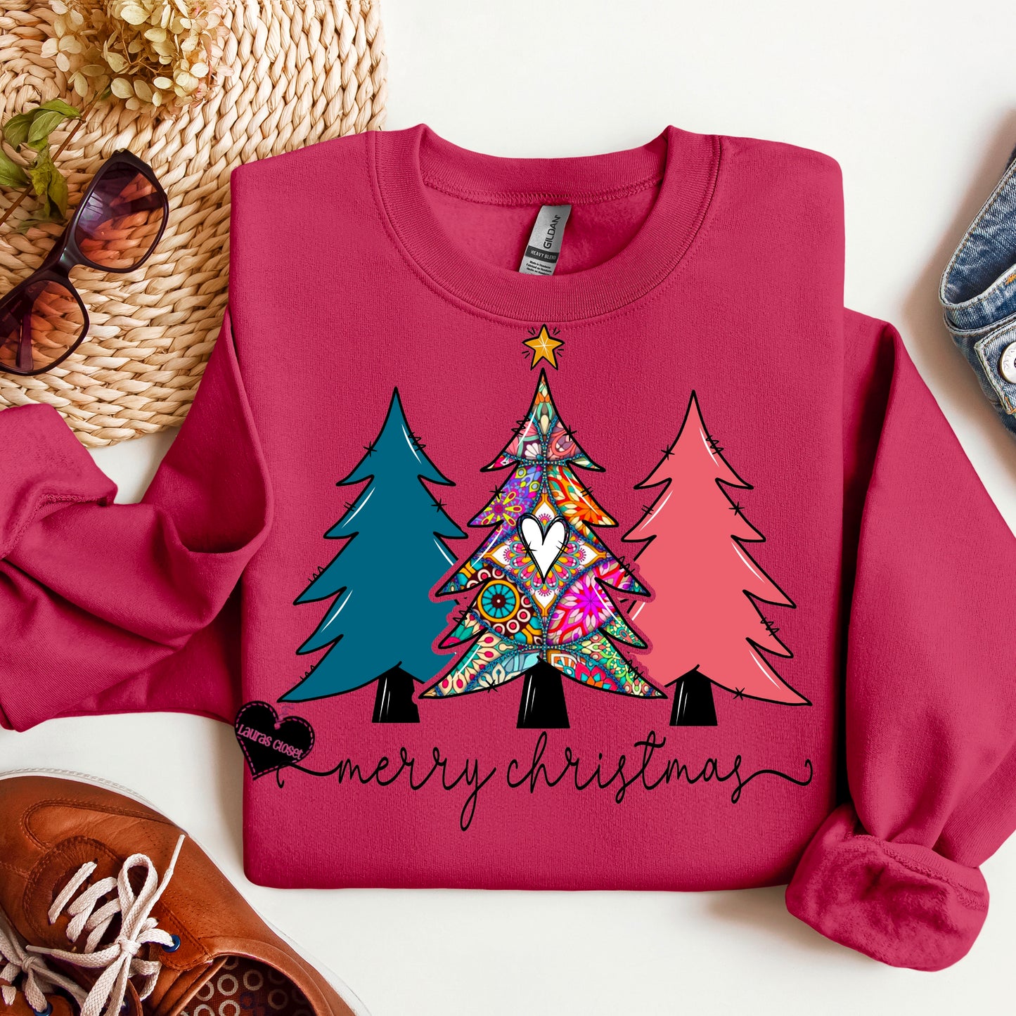 Tree trio with heart