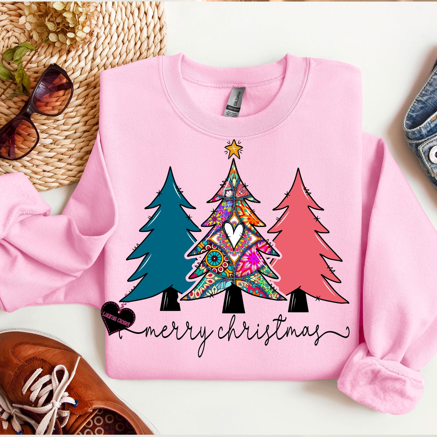 Tree trio with heart