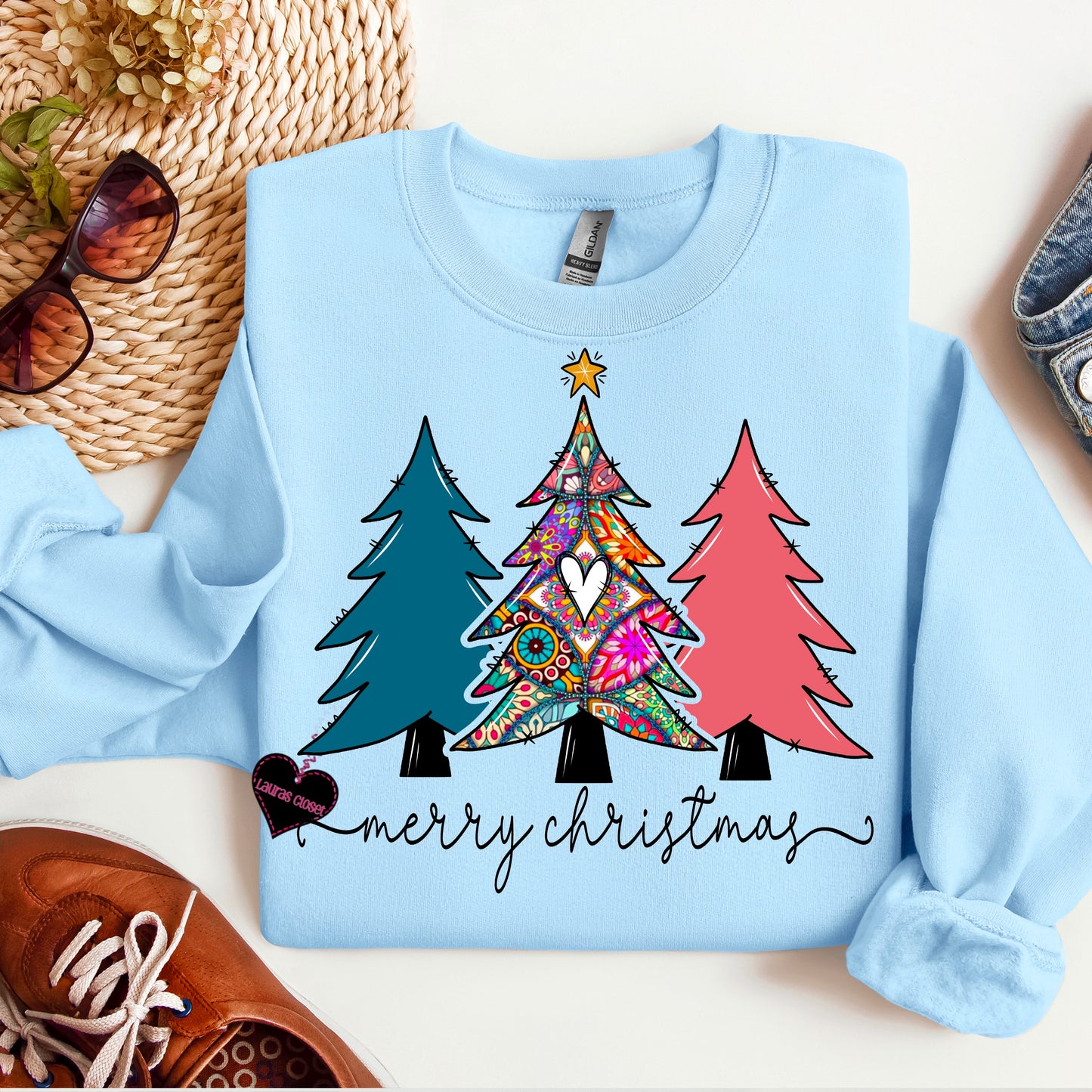 Tree trio with heart