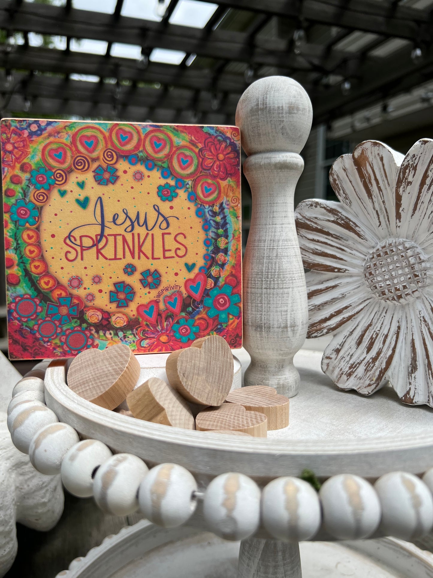 JESUS SPRINKLES MESSAGE BLOCK