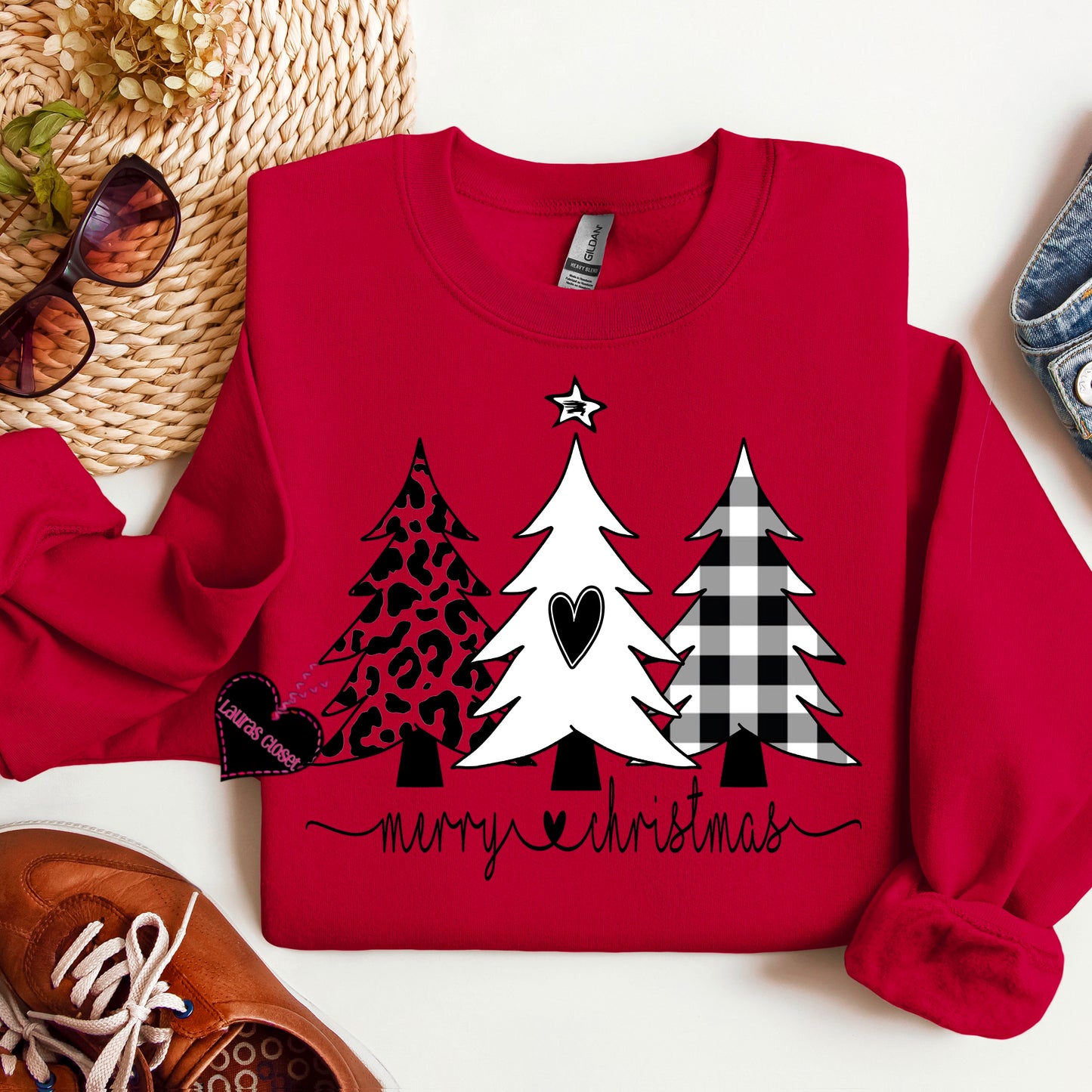 Black and white trees