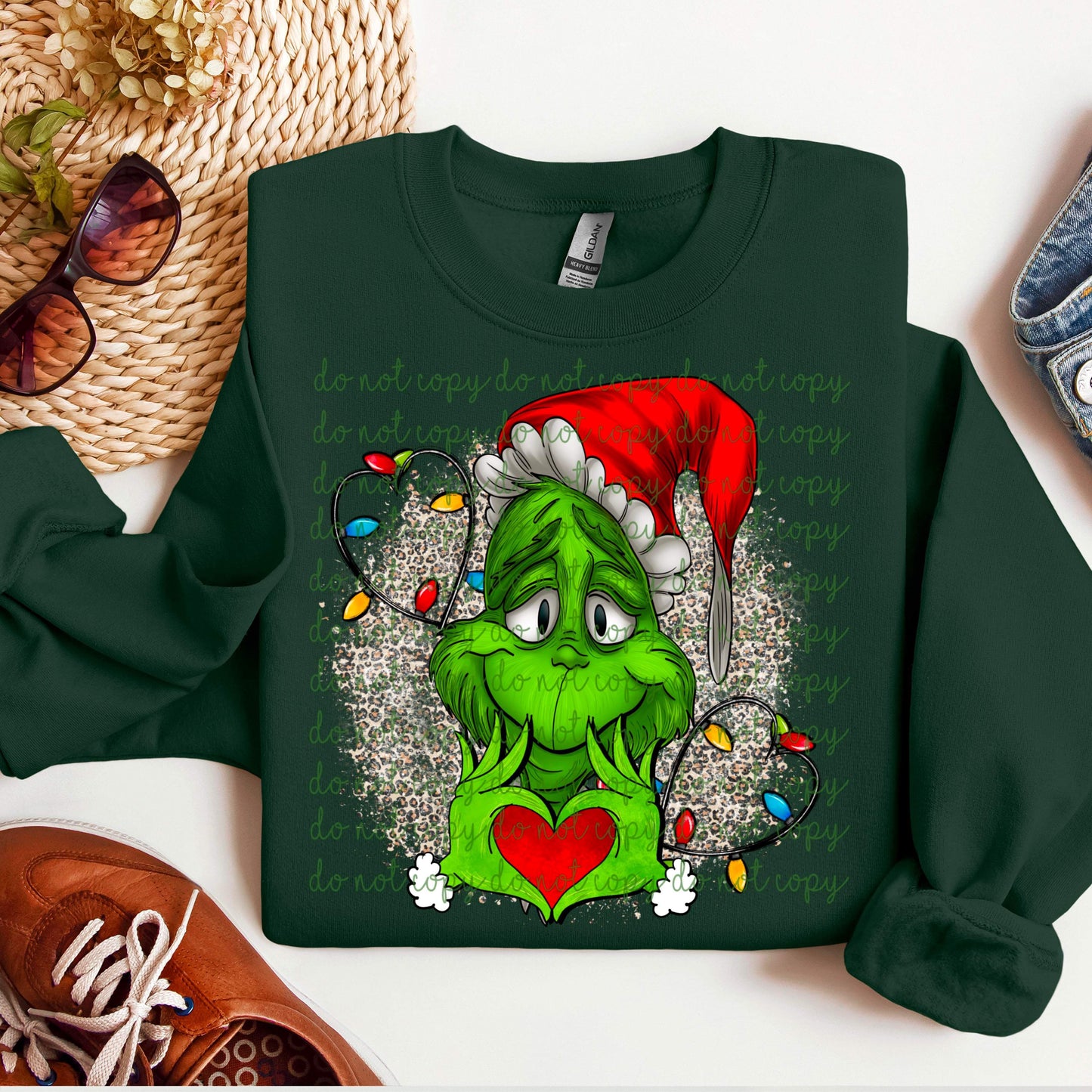 Green Guy with Christmas lights