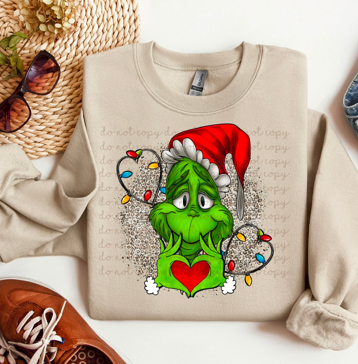 Green Guy with Christmas lights