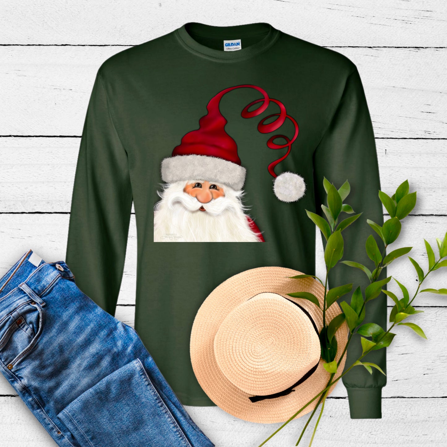 CURLY HAT SANTA
