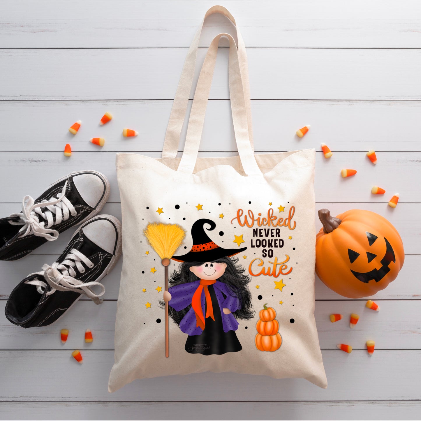 WICKED NEVER LOOKED SO CUTE TOTEBAG