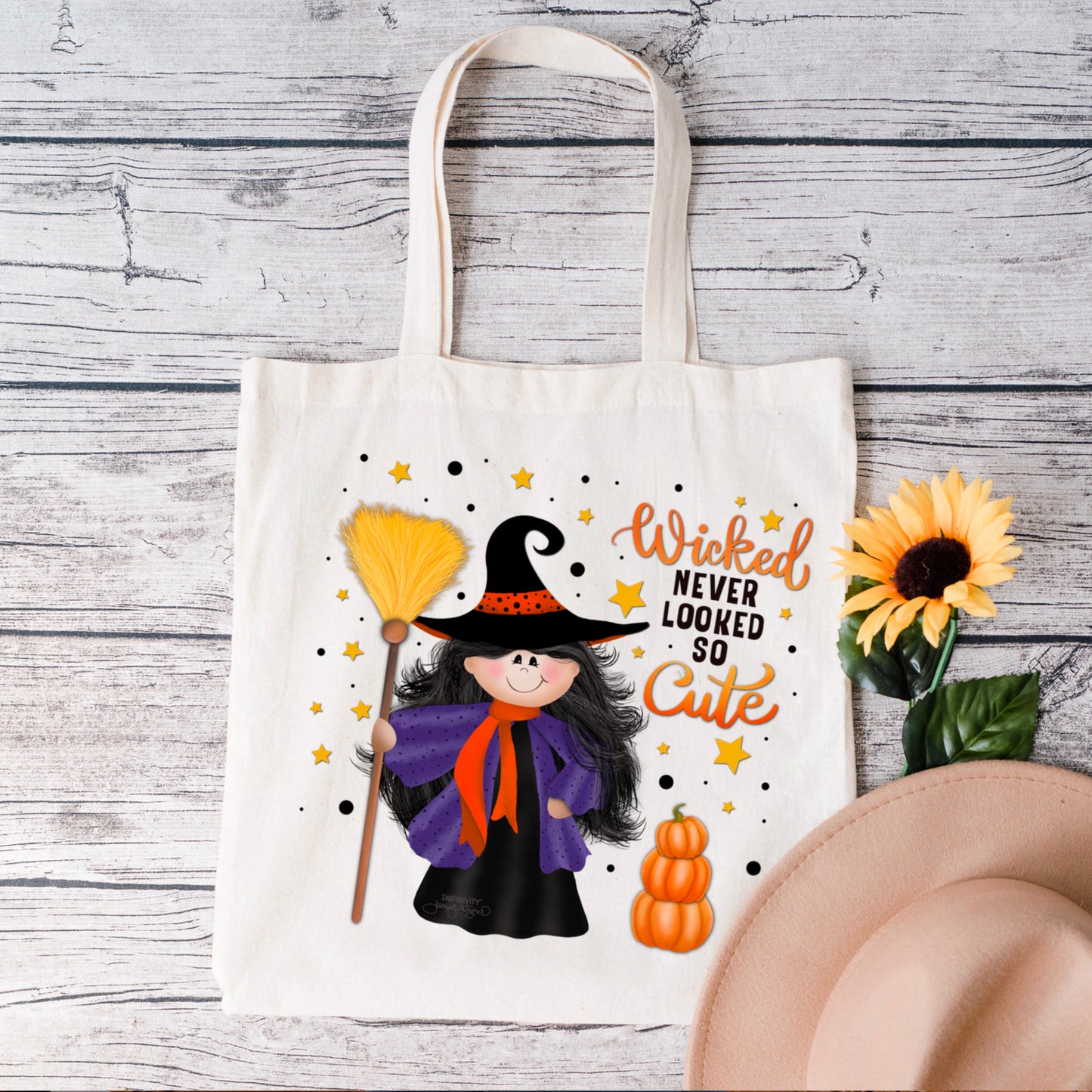 WICKED NEVER LOOKED SO CUTE TOTEBAG
