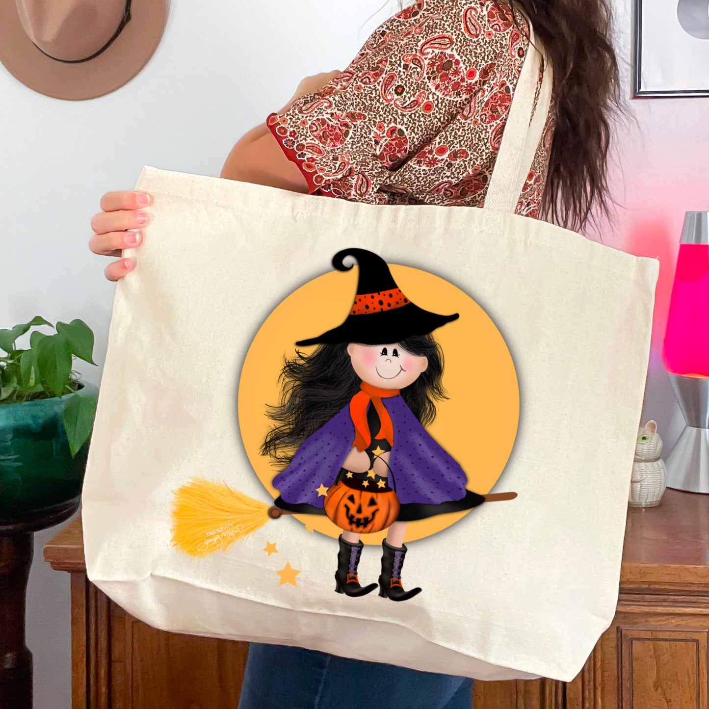 FULL MOON WITCH TOTEBAG