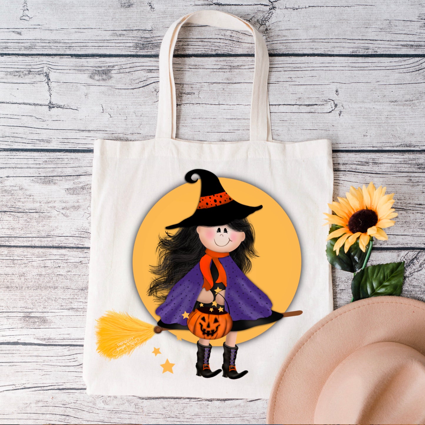 FULL MOON WITCH TOTEBAG
