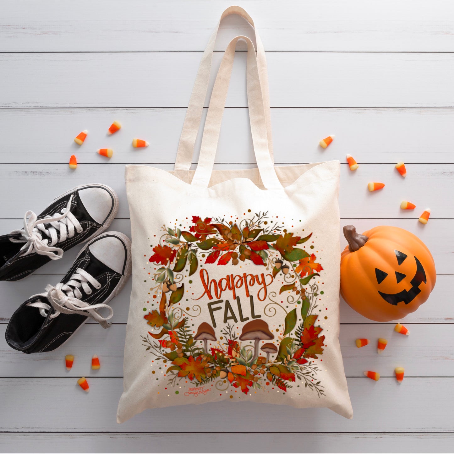 HAPPY FALL TOTEBAG