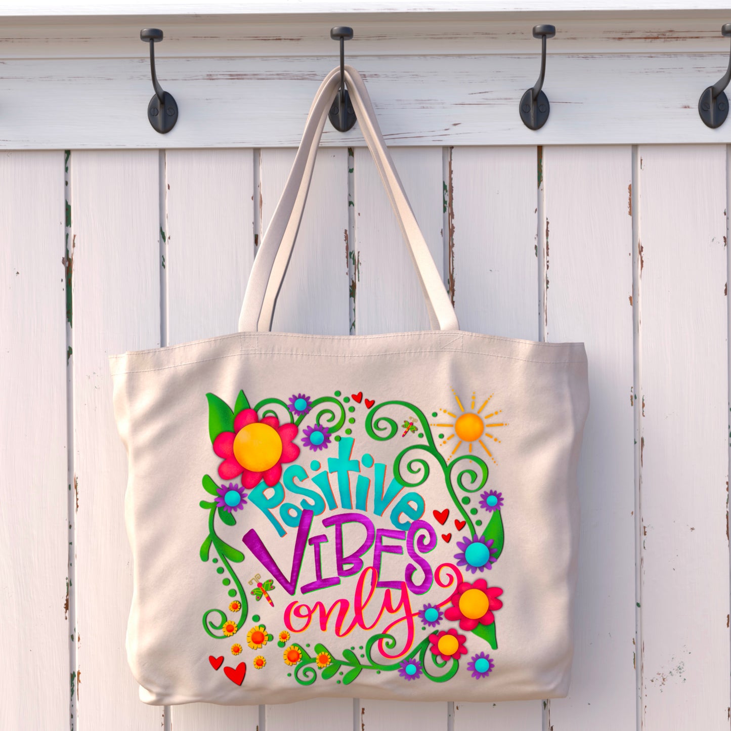POSITIVE VIBES TOTEBAG