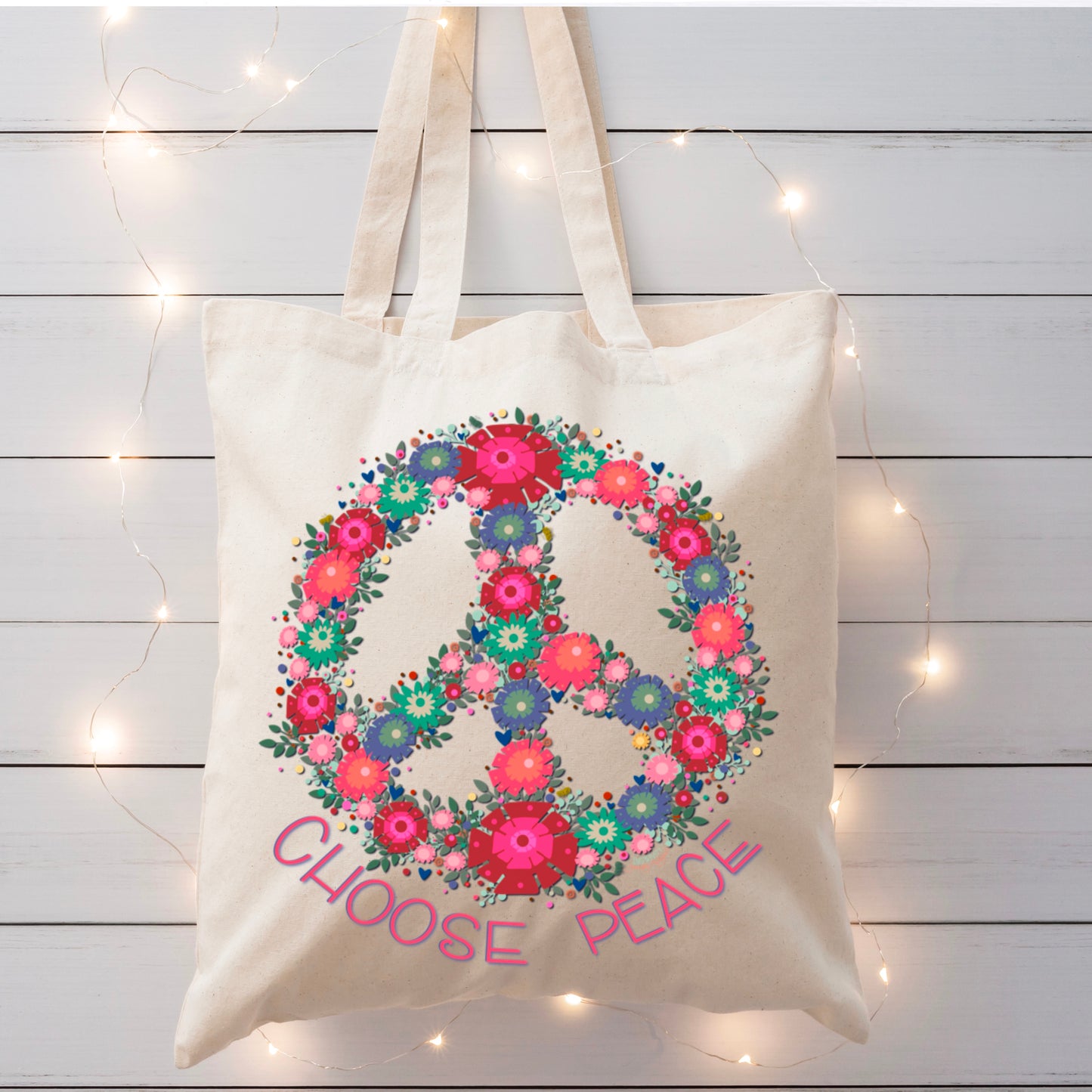 CHOOSE PEACE TOTEBAG