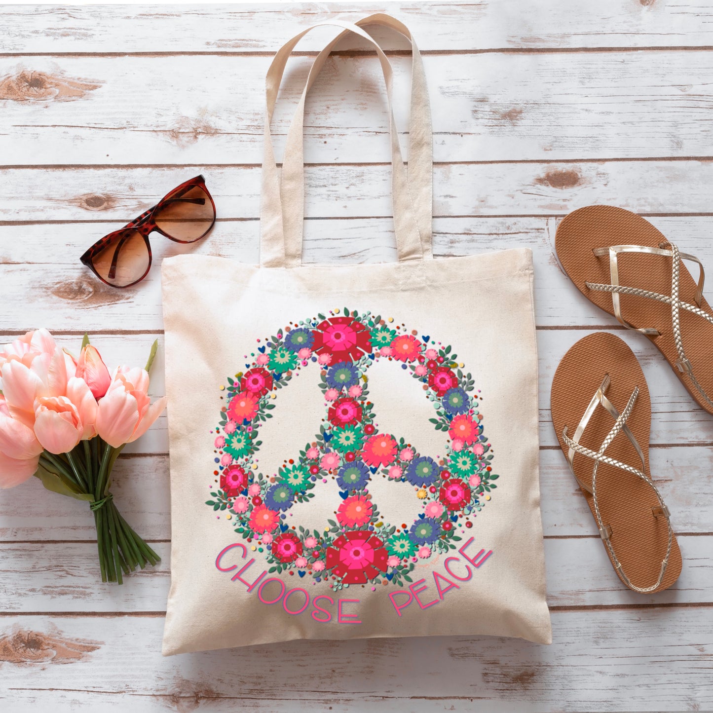 CHOOSE PEACE TOTEBAG