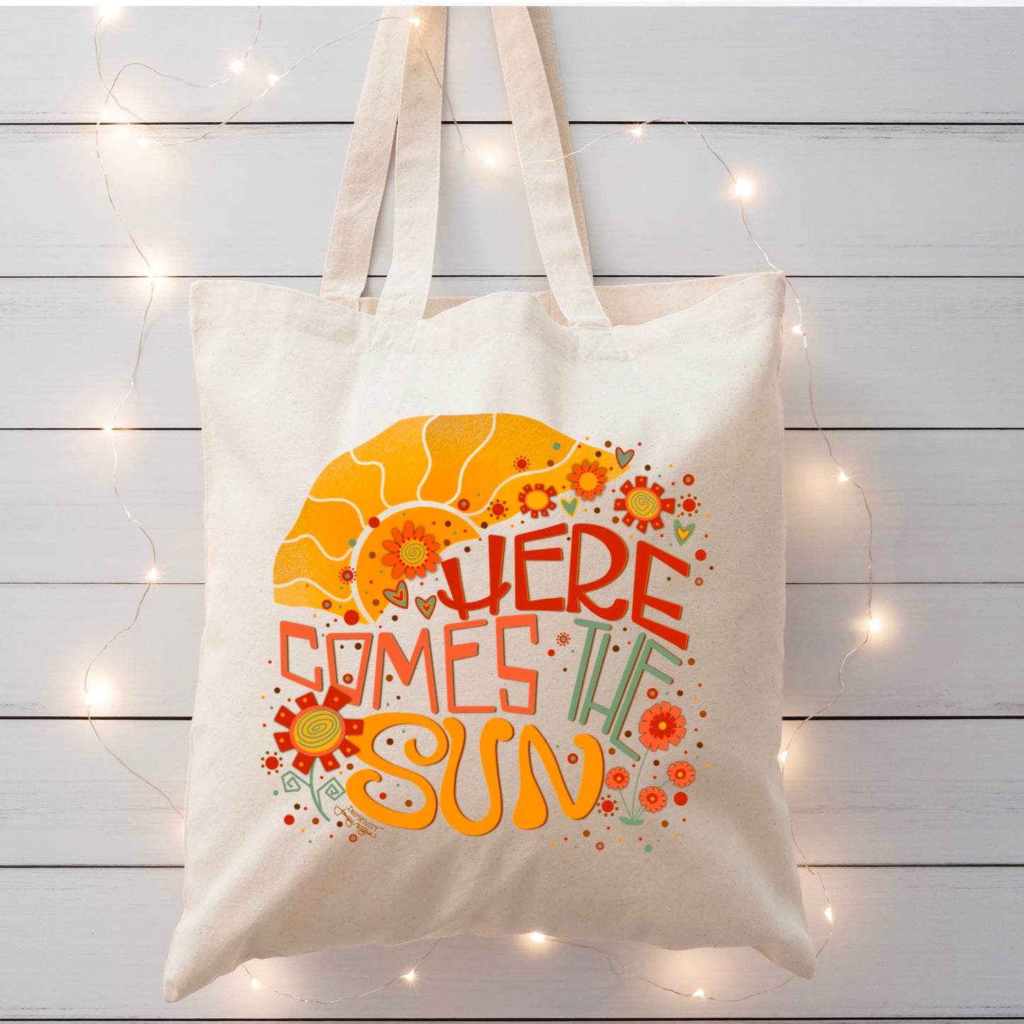 HERE COMES THE SUN TOTE BAG