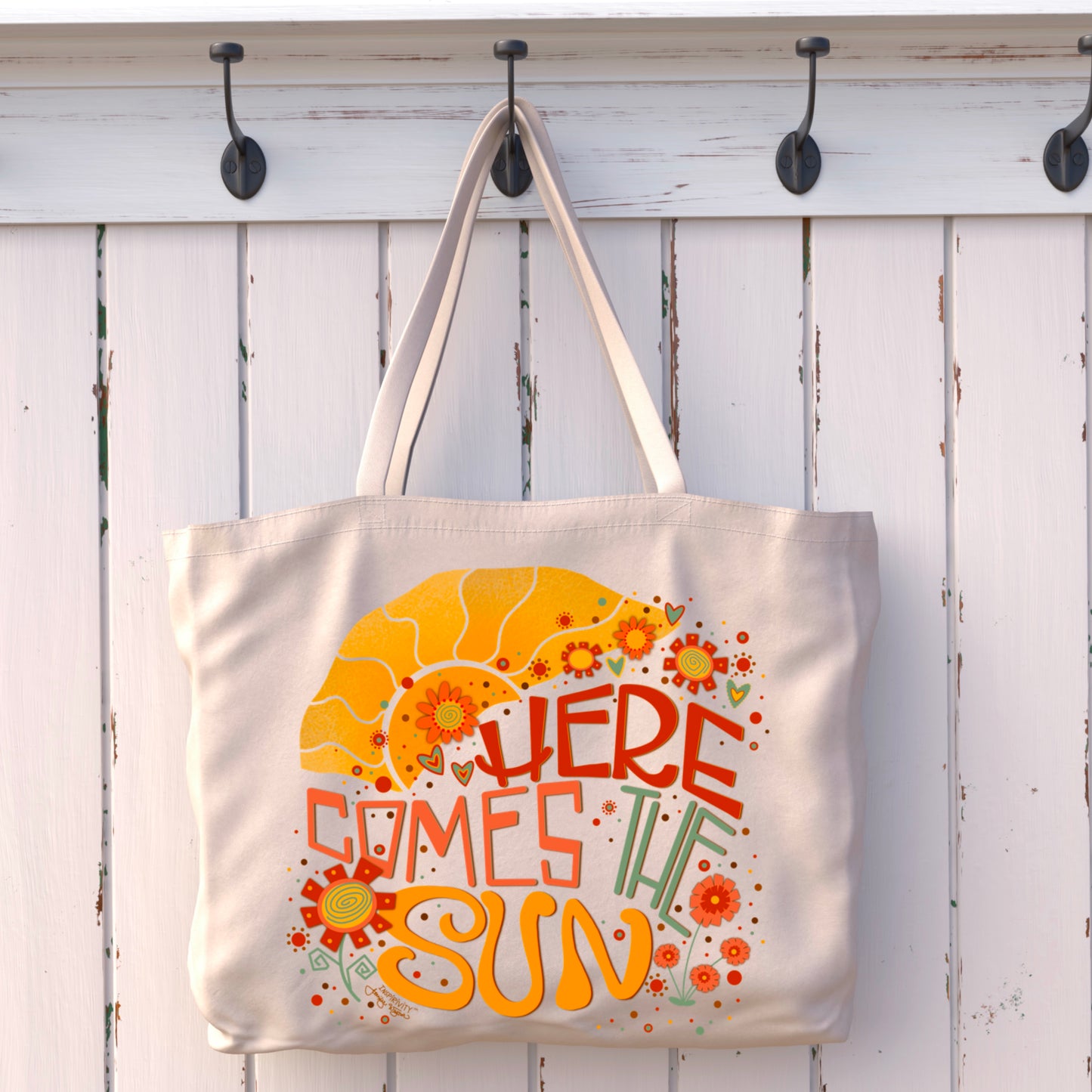 HERE COMES THE SUN TOTE BAG