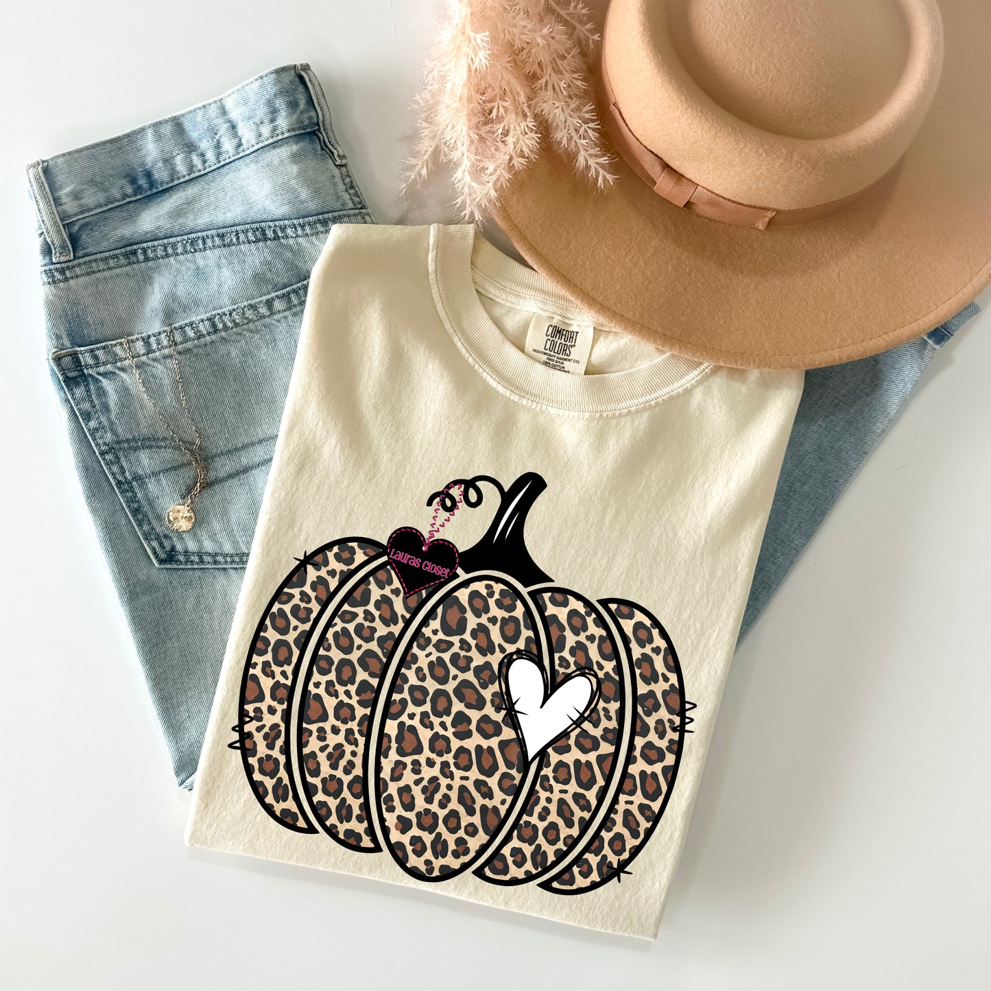 Leopard Pumpkin with heart