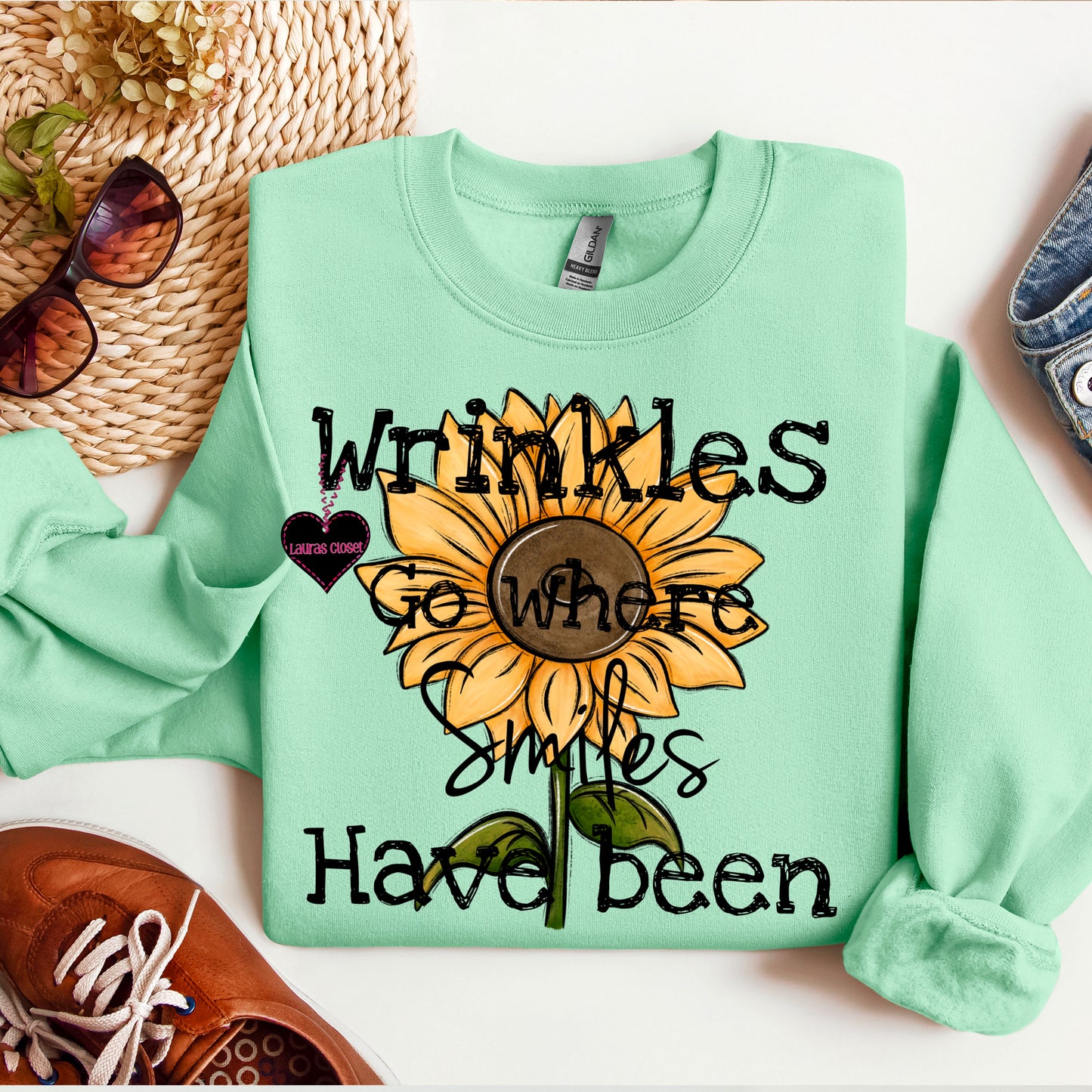 Wrinkle Go Where Smiles have Been - Sunflower