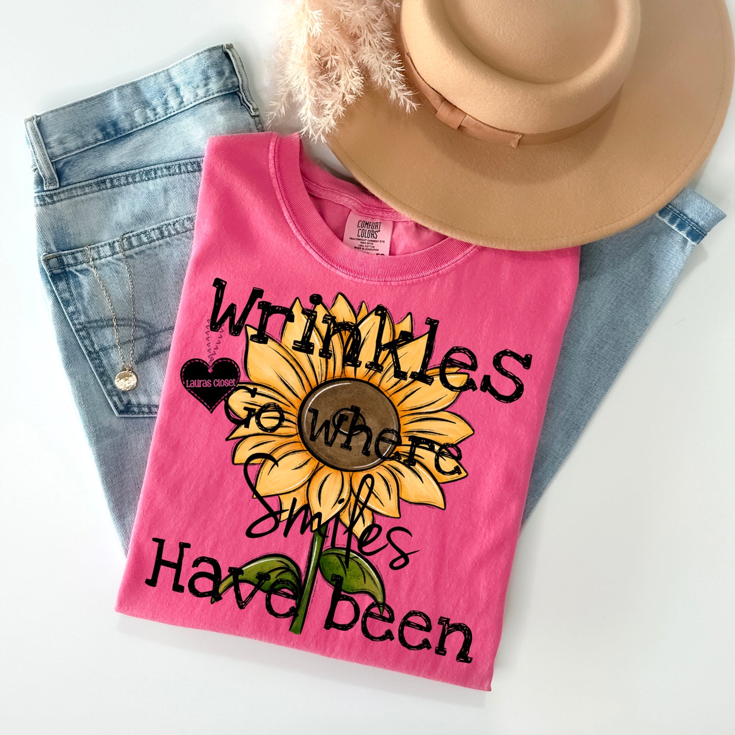 Wrinkle Go Where Smiles have Been - Sunflower