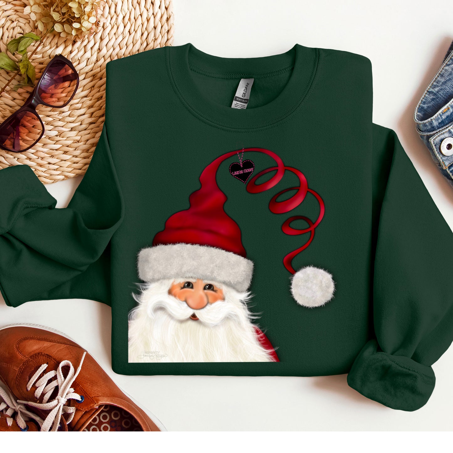CURLY HAT SANTA
