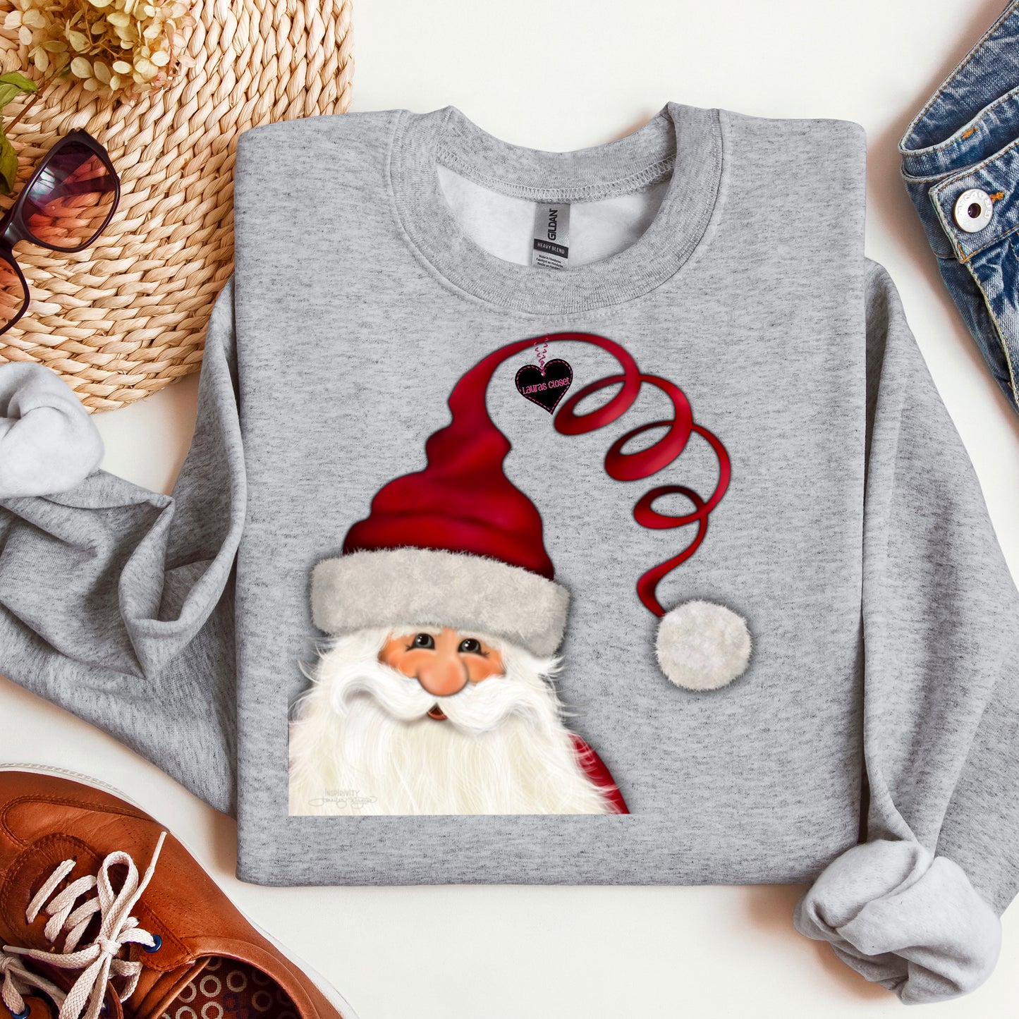 CURLY HAT SANTA