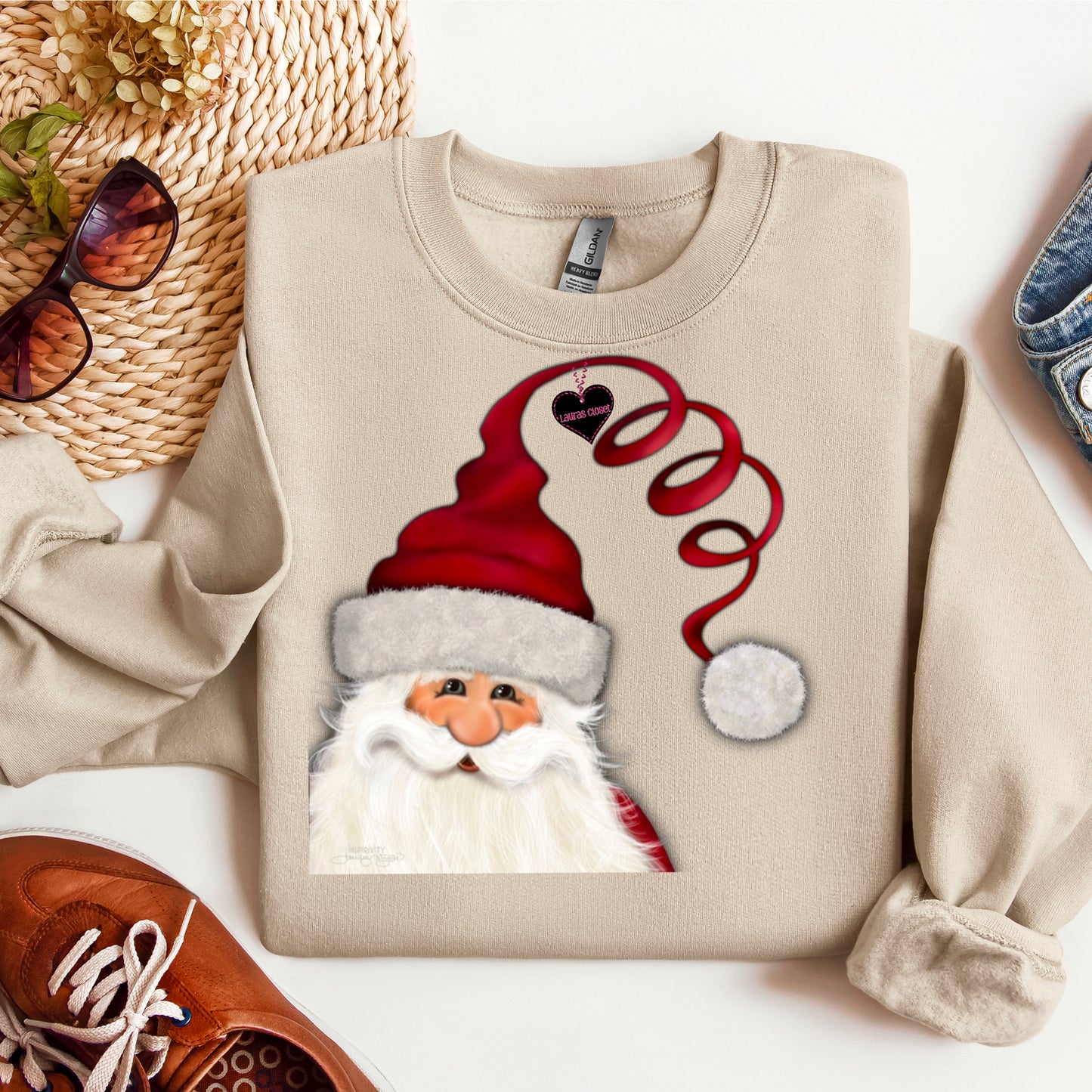 CURLY HAT SANTA