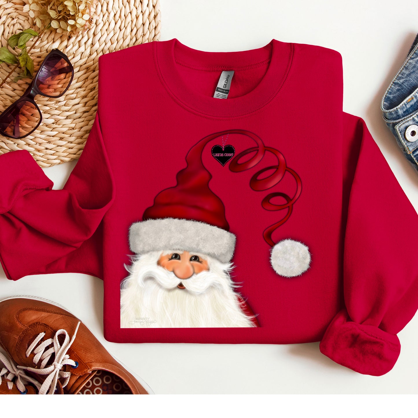 CURLY HAT SANTA