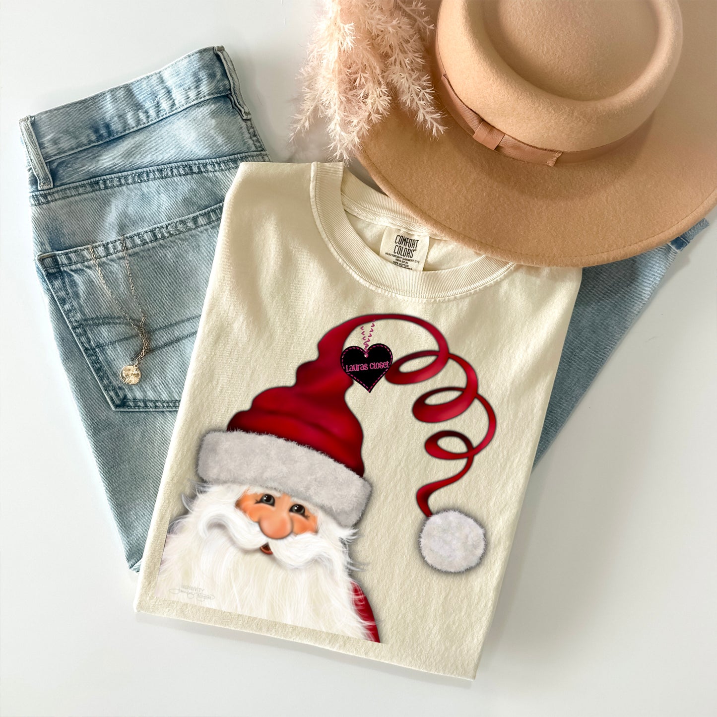 CURLY HAT SANTA