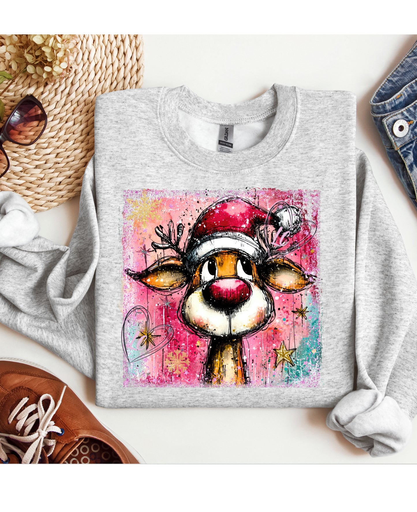 PREPPY CHRISTMAS REINDEER