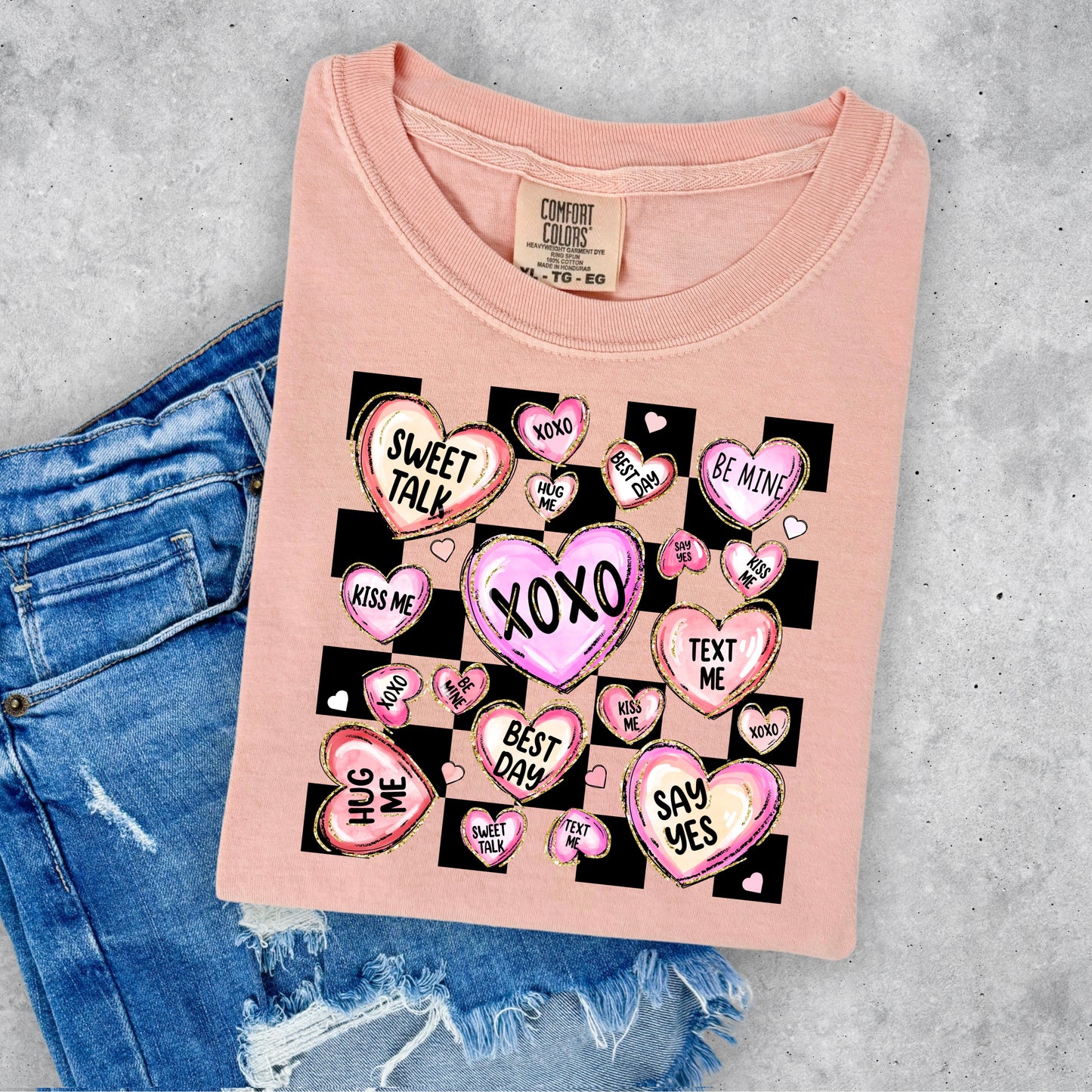 CHECKERED CANDY HEARTS