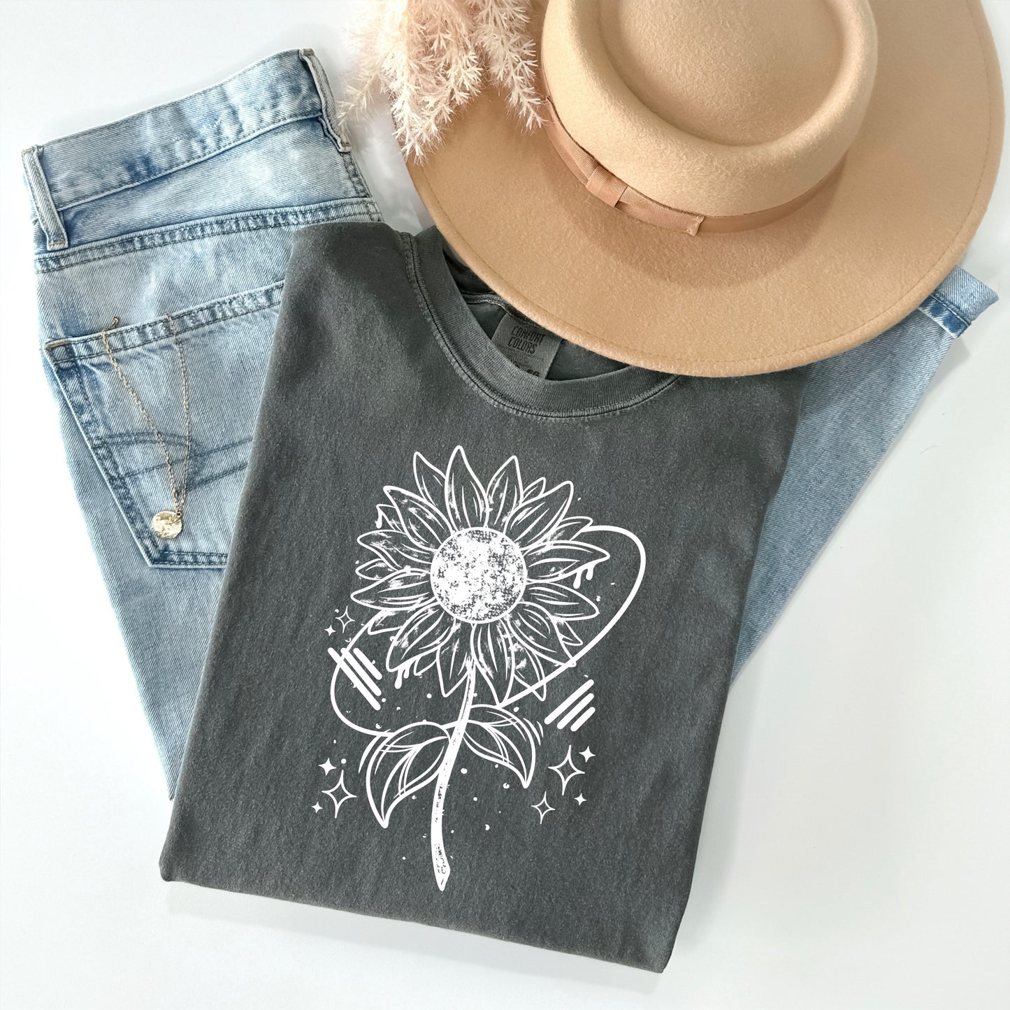 SUNFLOWER- WHITE INK