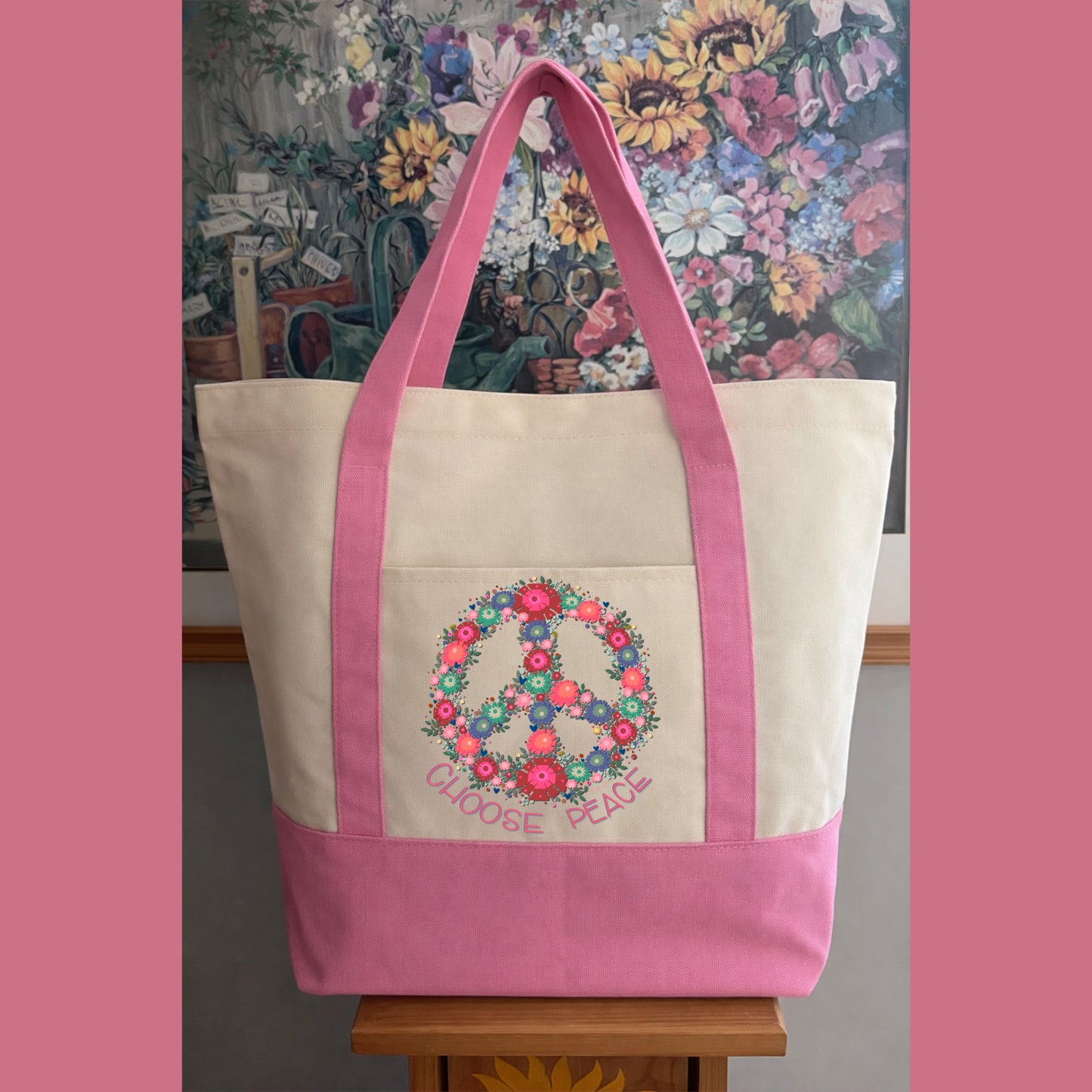 CHOOSE PEACE TOTEBAG