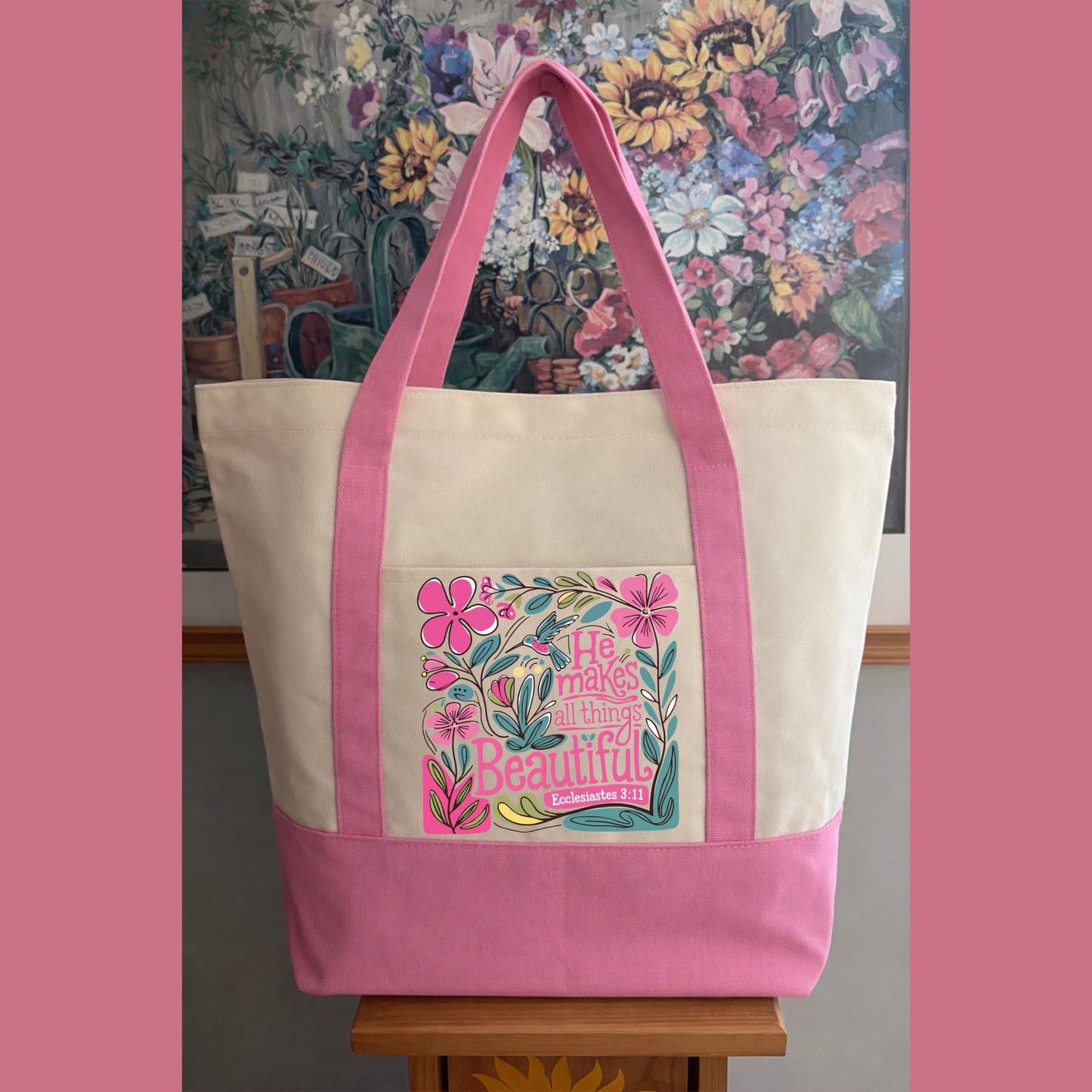 HE MAKES ALL THINGS BEAUTIFUL TOTEBAG