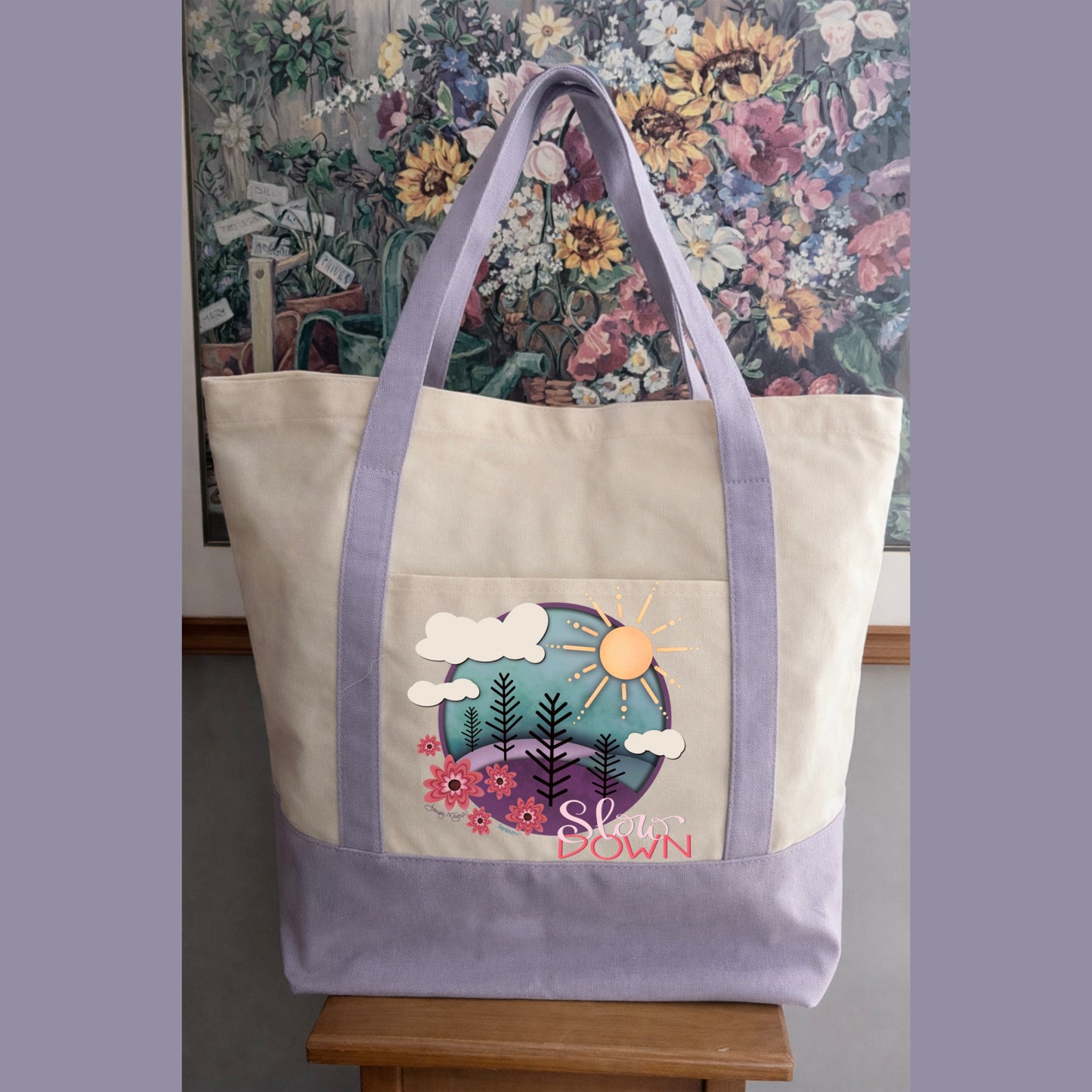 SLOW DOWN TOTEBAG