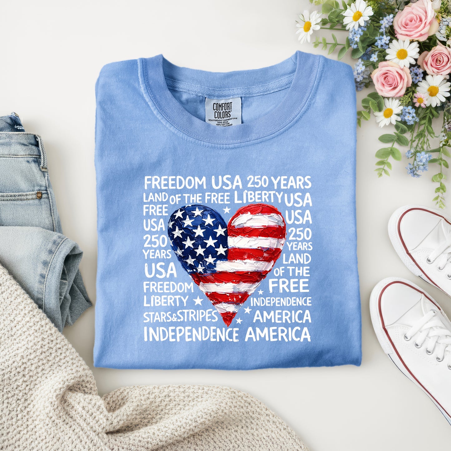 AMERICA- HEART TOPOGRAPHY- WHITE WRITING