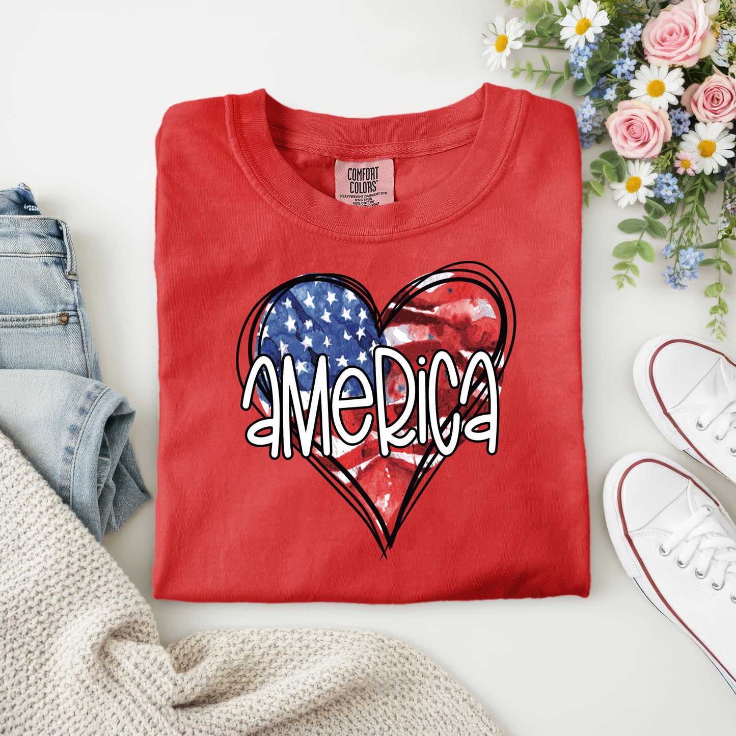HEART AMERICA- WITH RHINESTONES!