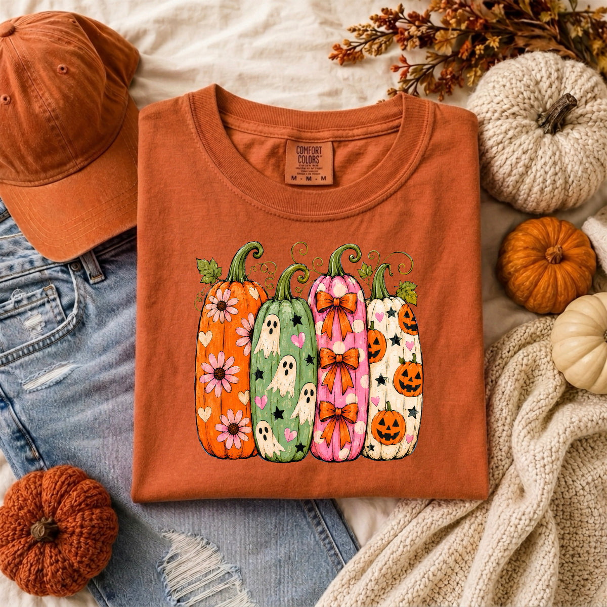 FALL PRINT TALL PUMPKINS