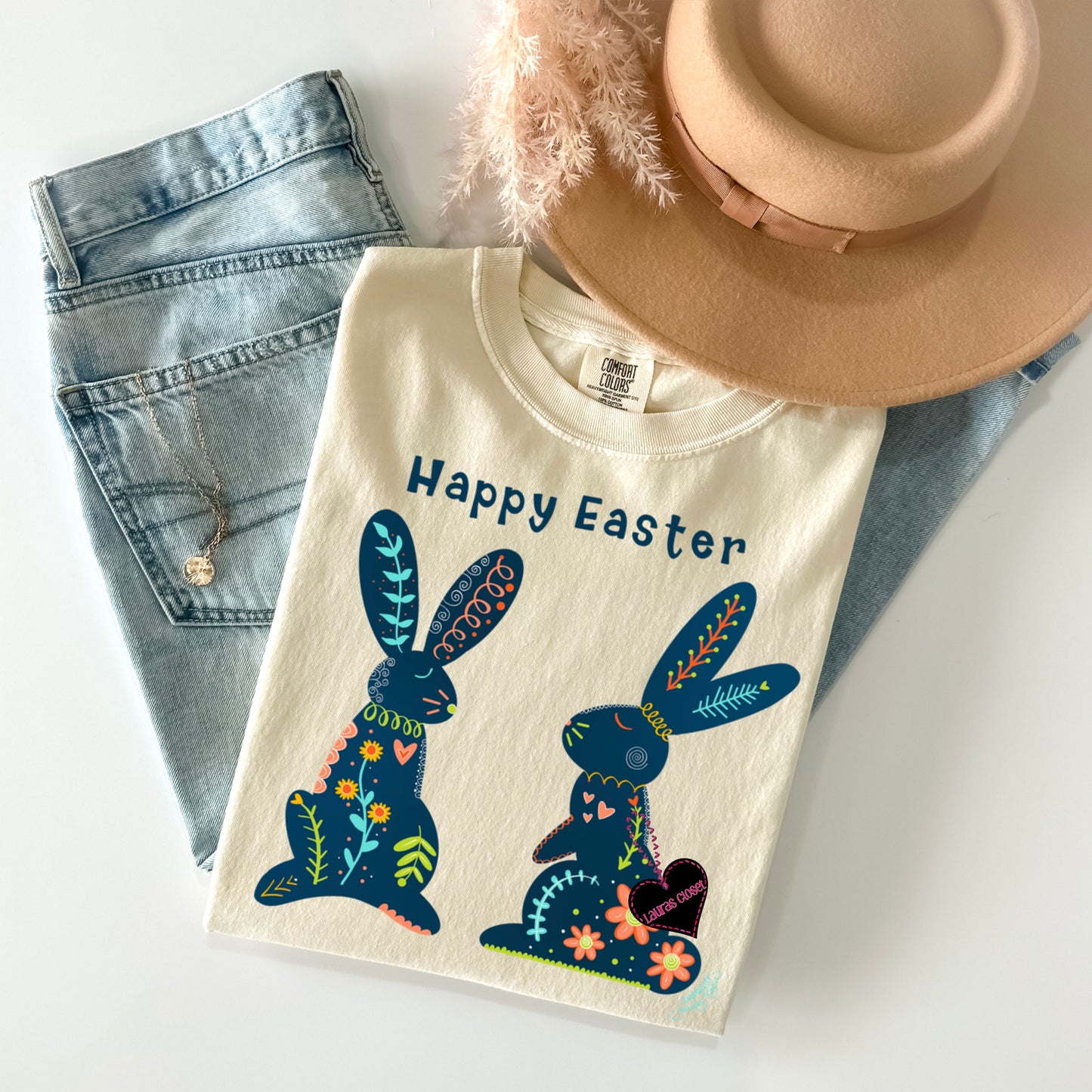 Happy Easter Flower Bunnies