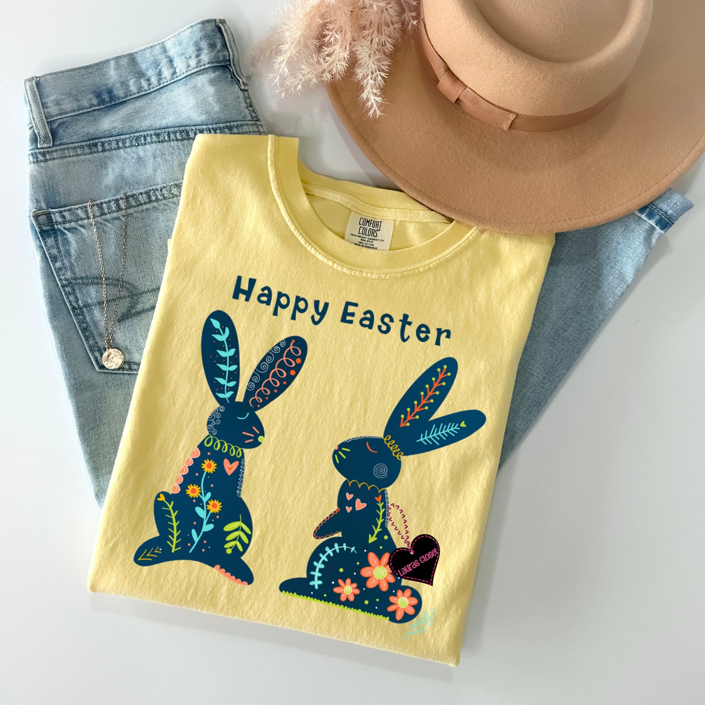 Happy Easter Flower Bunnies