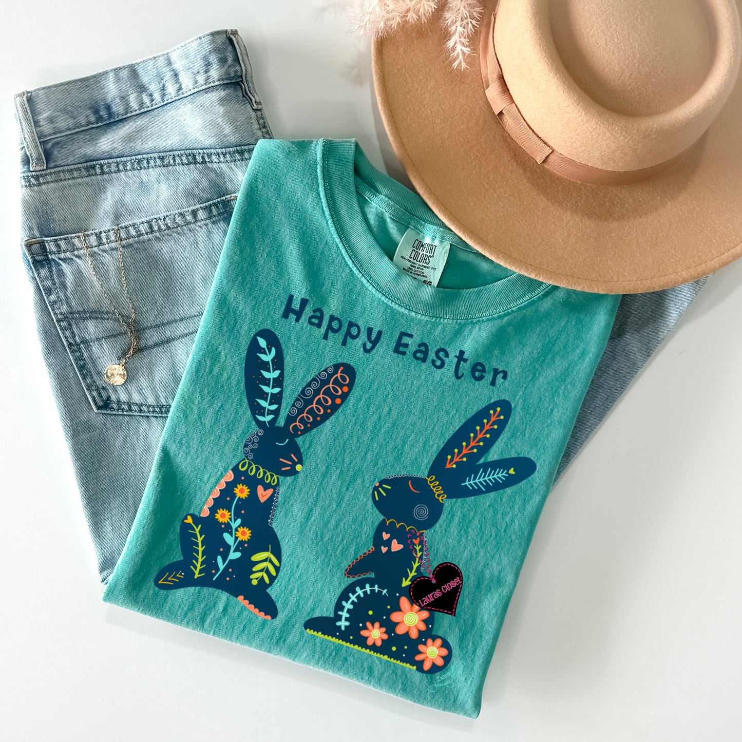 Happy Easter Flower Bunnies