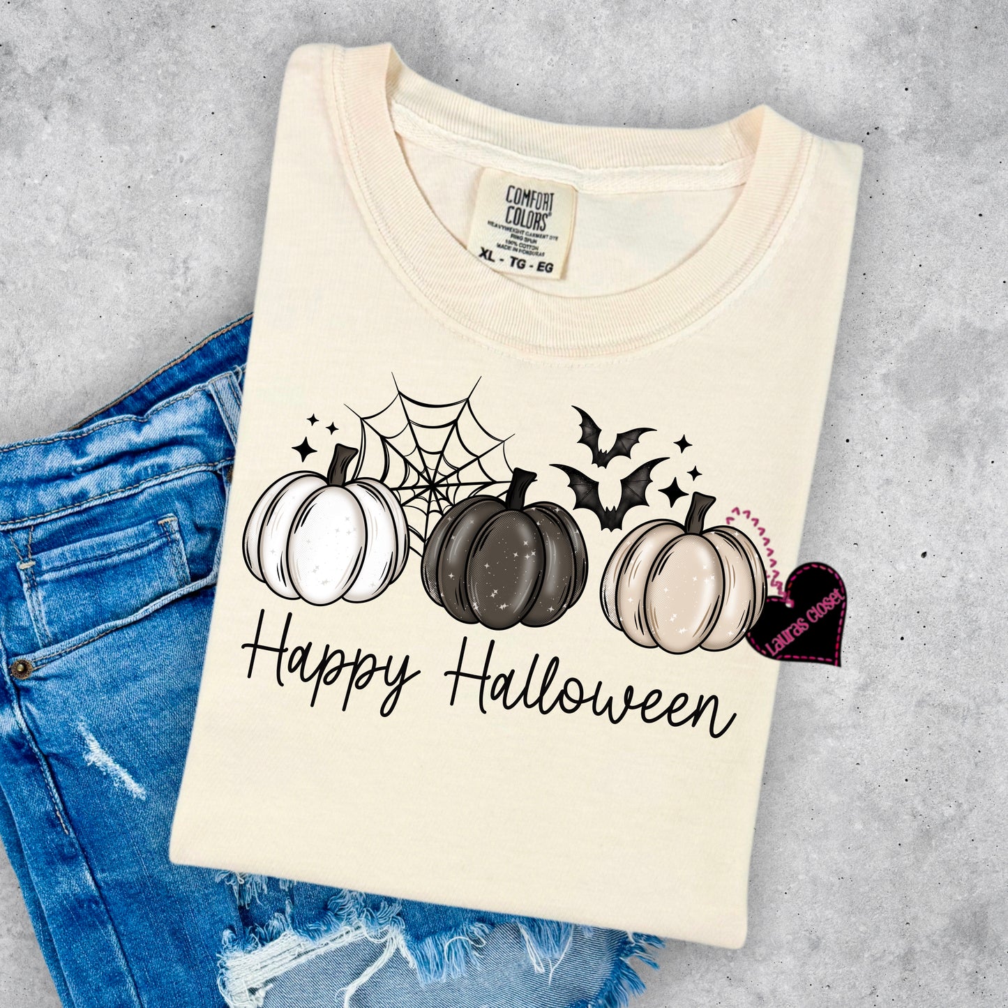 Trio of Pumpkins- Happy Halloween