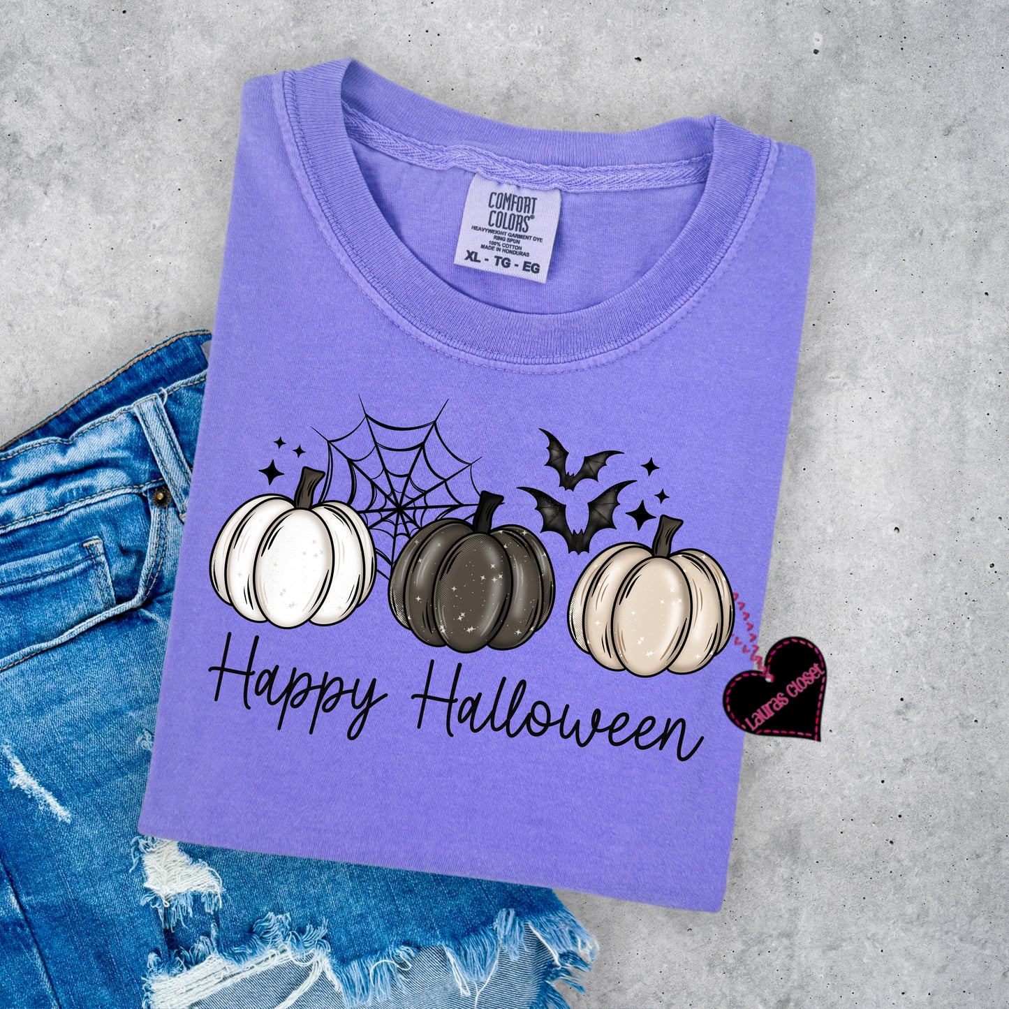 Trio of Pumpkins- Happy Halloween
