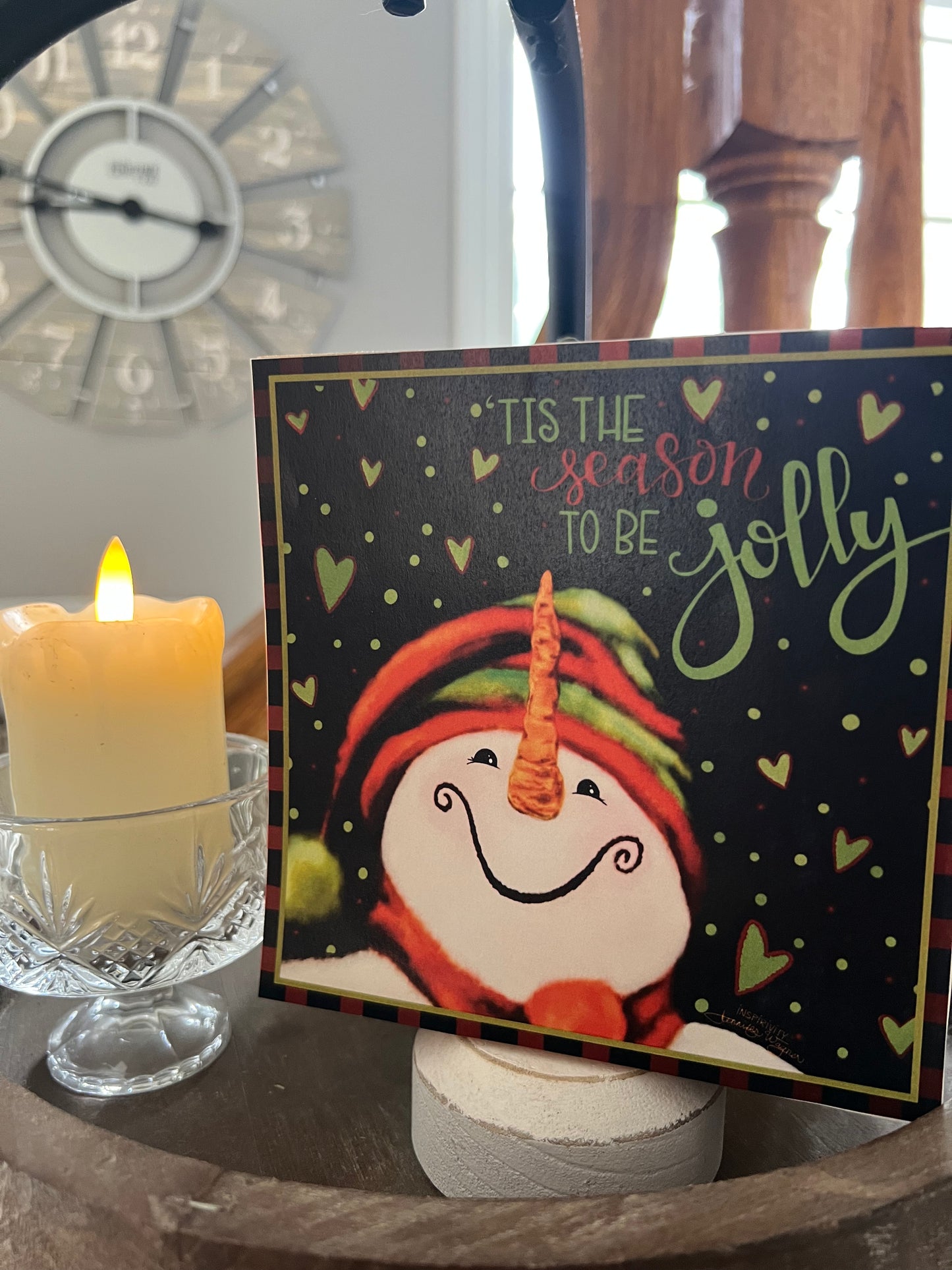 TIS THE SEASON TO BE JOLLY- SNOWMAN