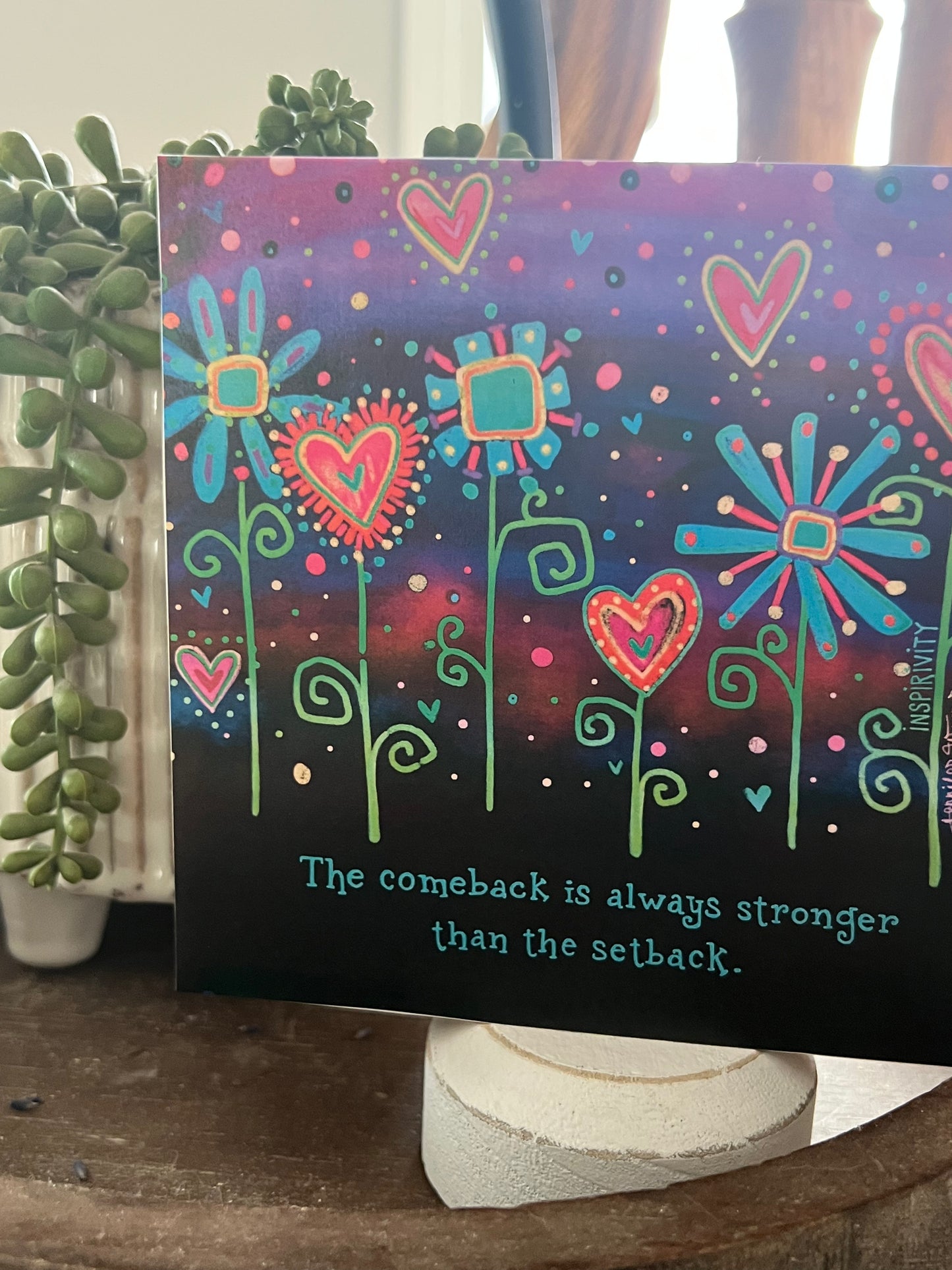 THE COMEBACK IS ALWAYS STRONGER THAN THE SETBACK