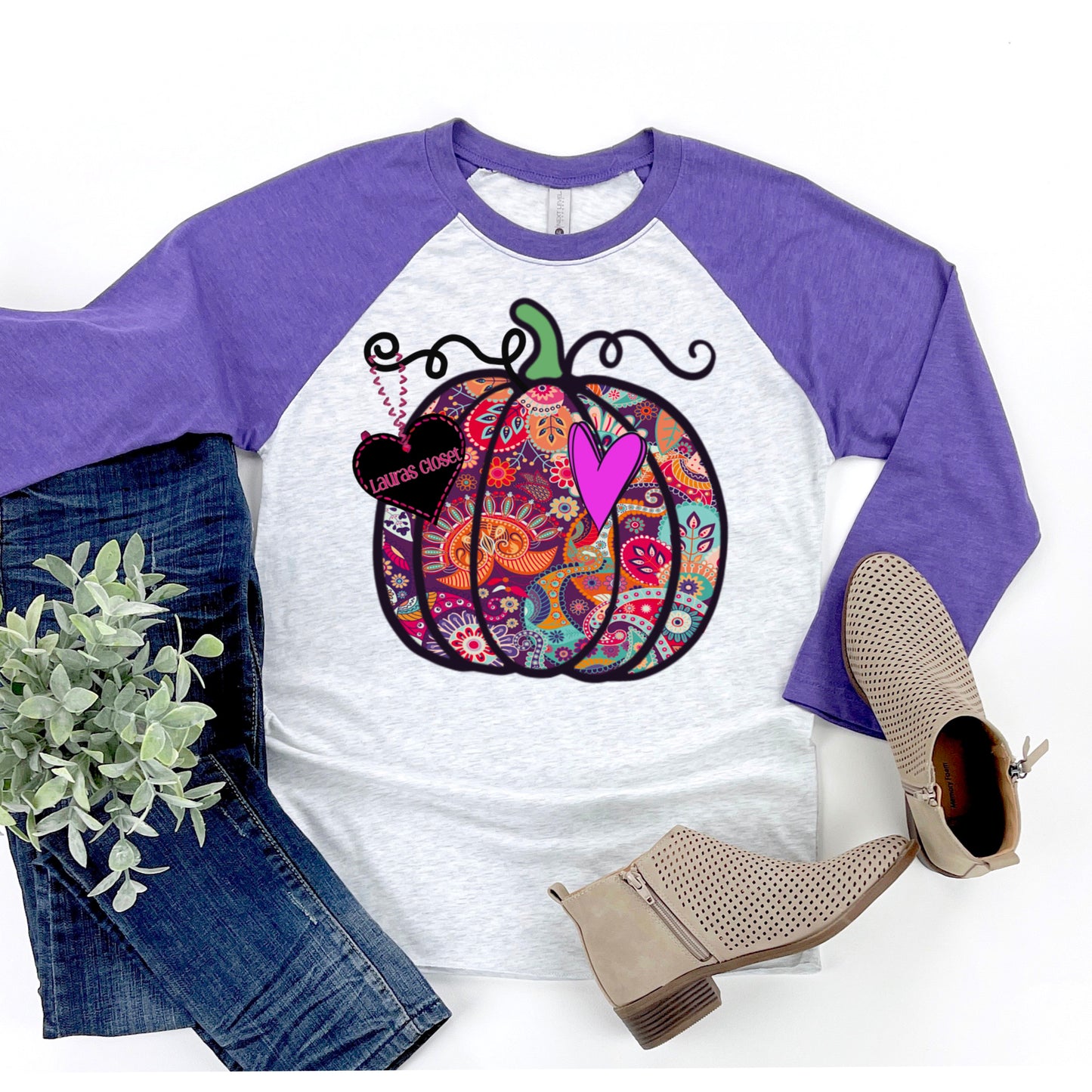 PUMPKIN- Paisley Purple Heart